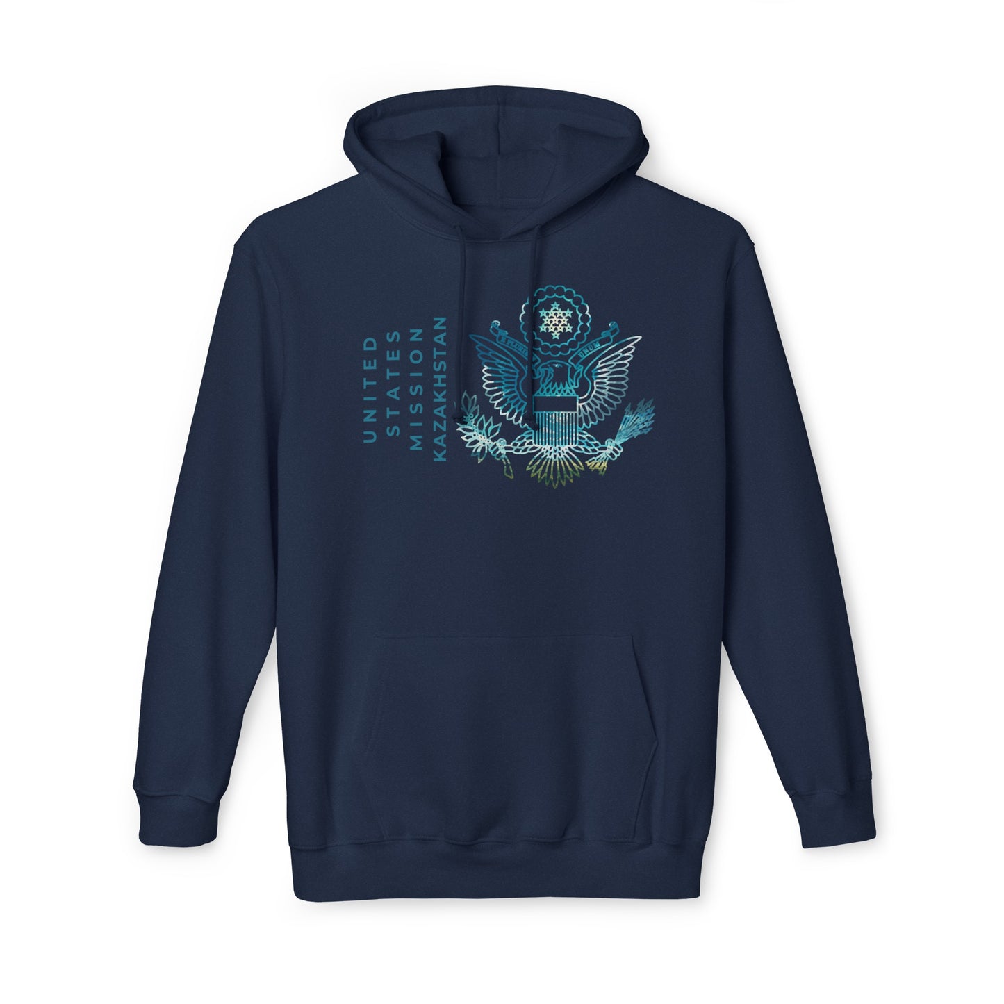 Modern, Made in the USA Hoodie: Kazakhstan