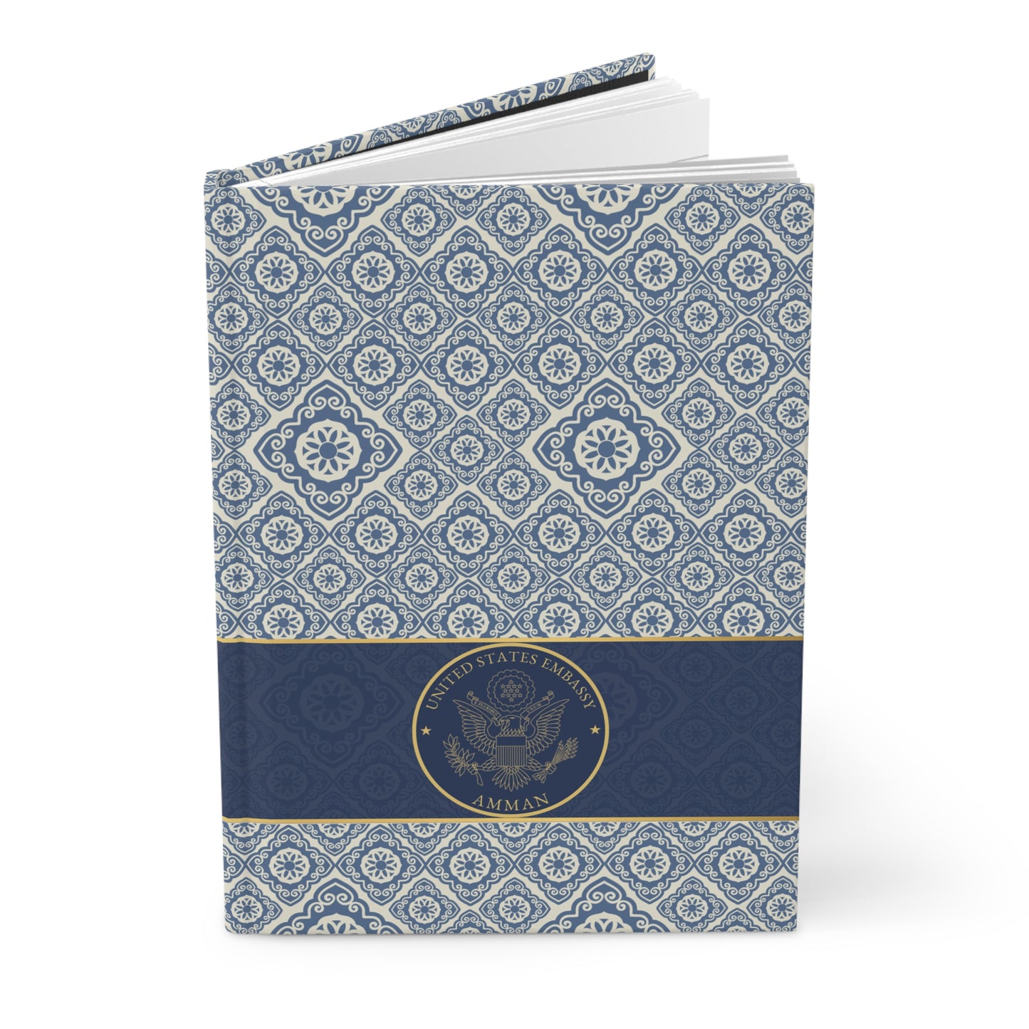 Elegant Patterned Hardcover Journal: Amman