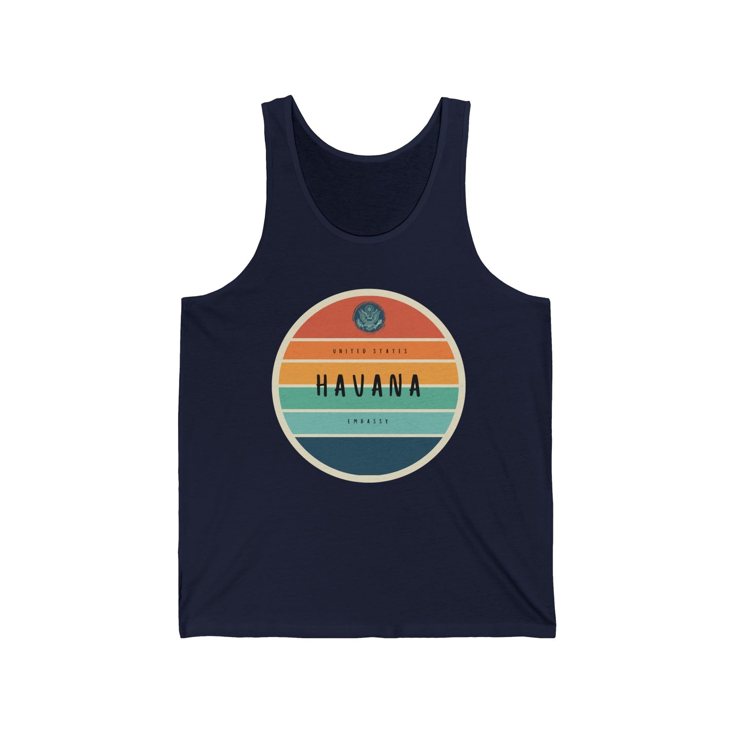 Setting Sun Tank Top: Havana