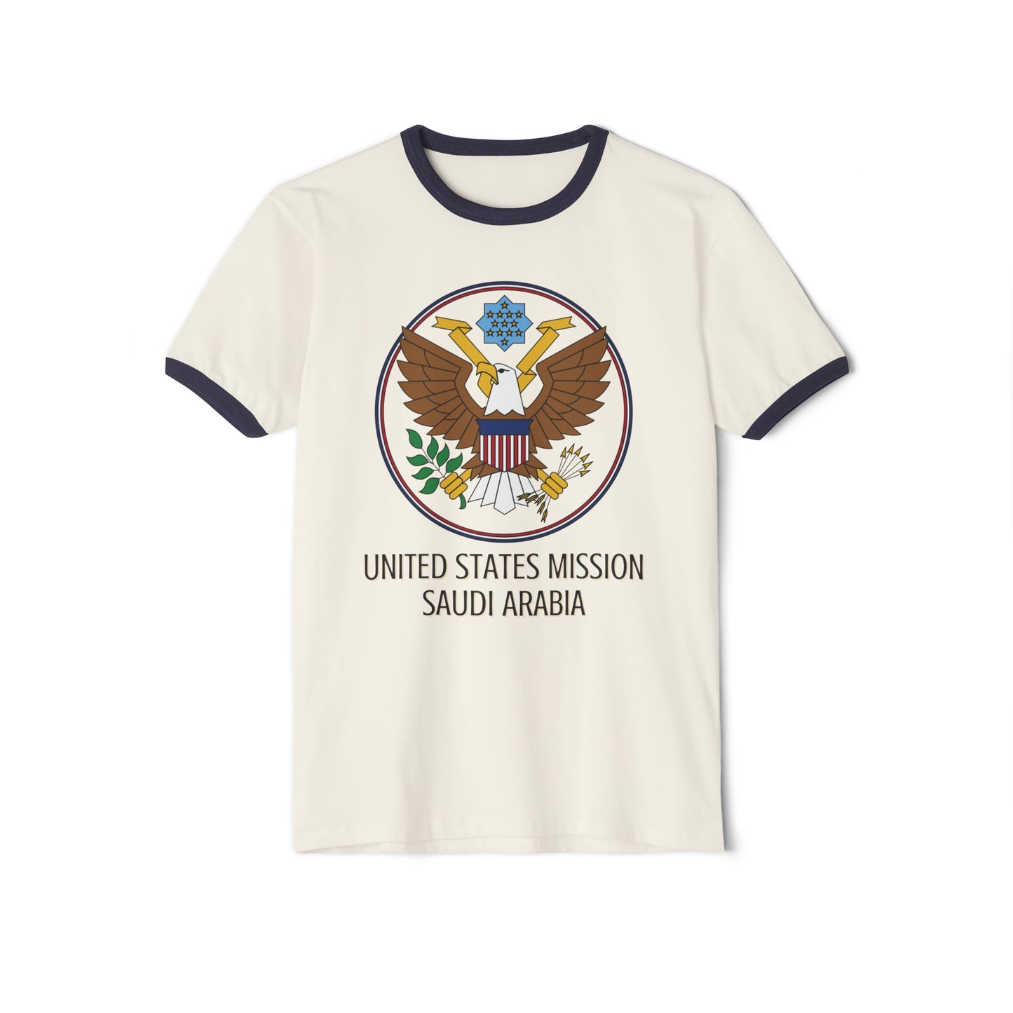 Art Deco Ringer T-Shirt: Saudi Arabia