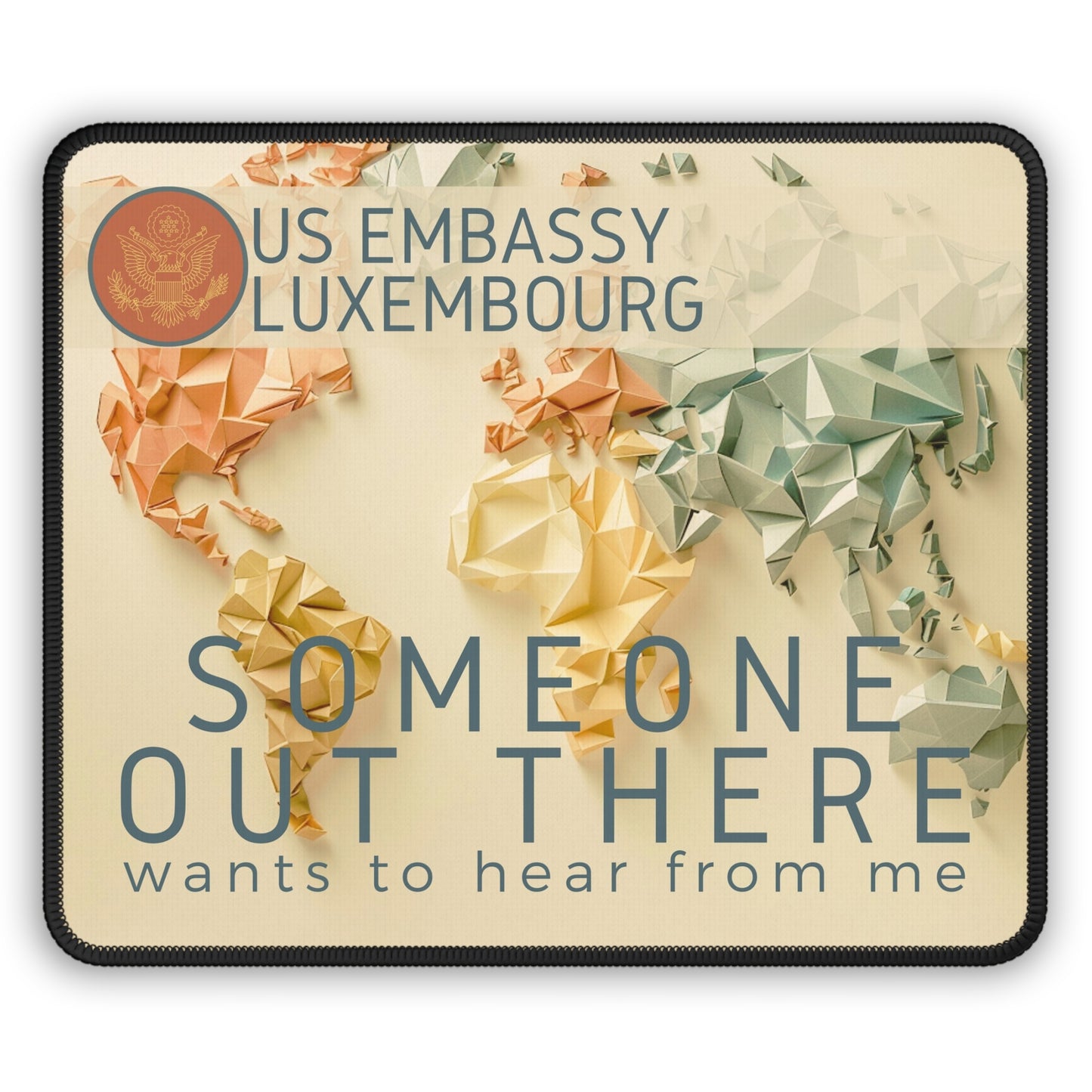 Gorgeous Reminder Mouse Pad: Luxembourg