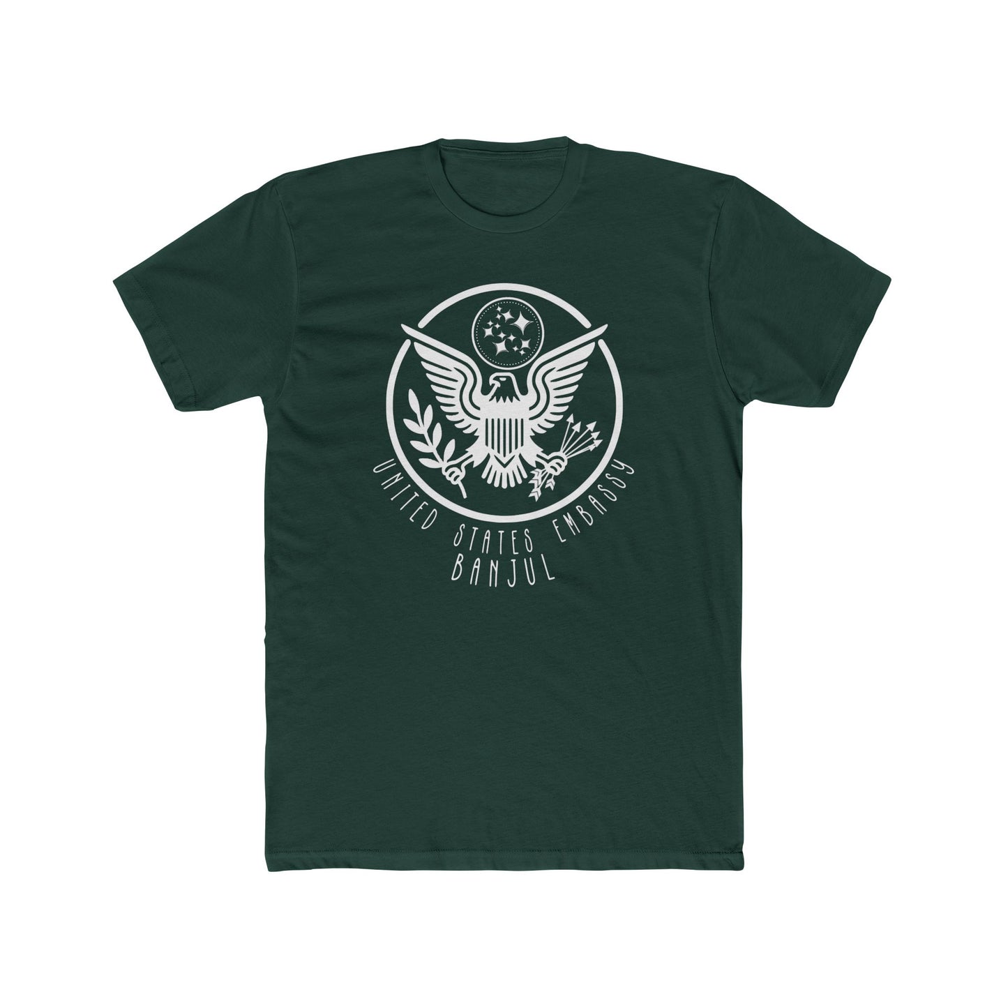 New Art Deco Cotton Crew Tee: Banjul