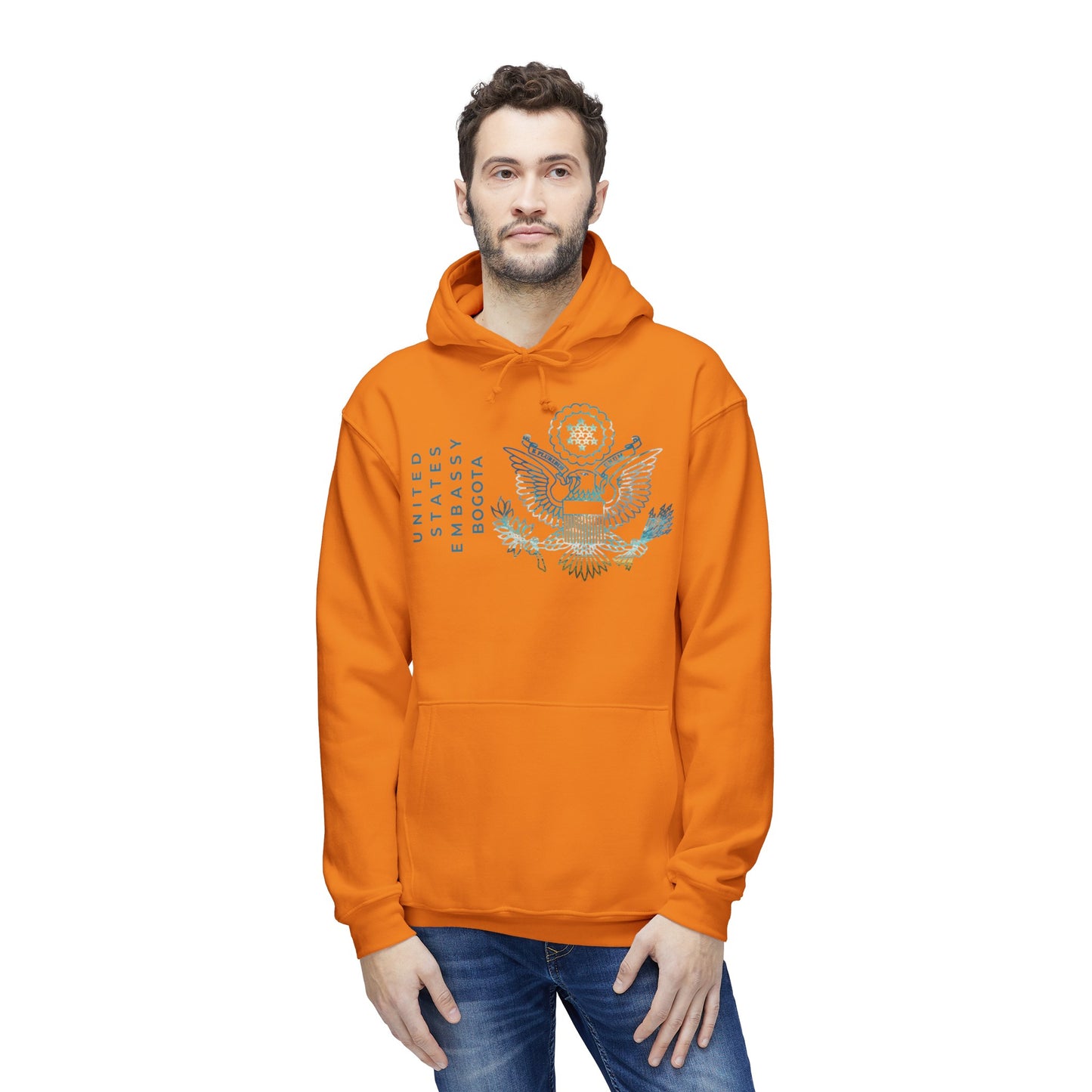 Modern, Made in the USA Hoodie: Bogota