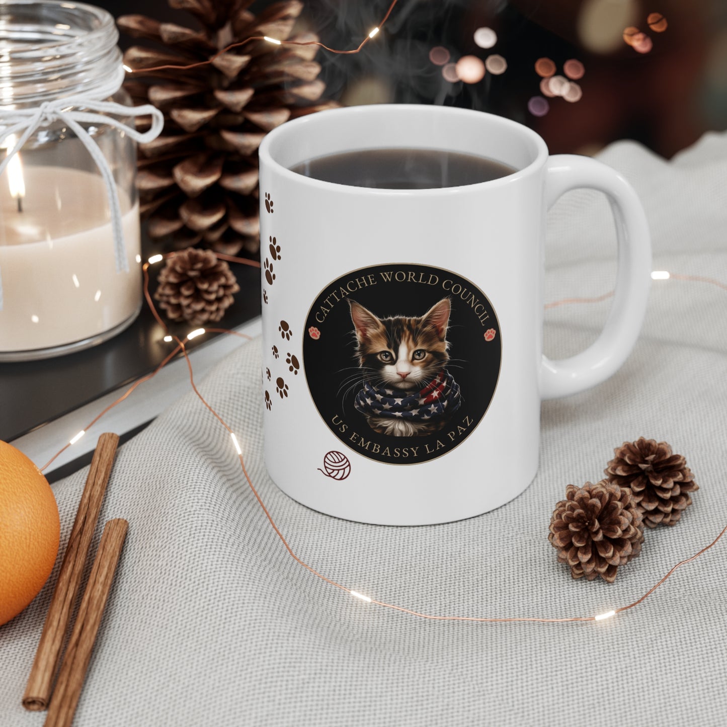 Cattache Mug, Calico: La Paz