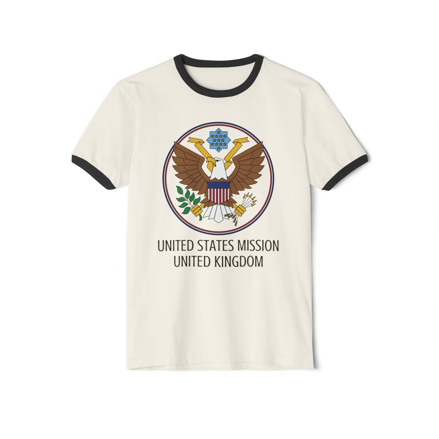 Art Deco Ringer T-Shirt: United Kingdom