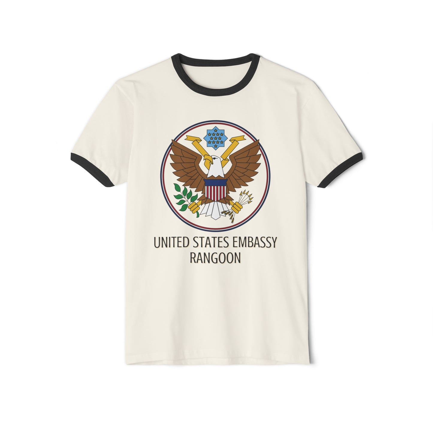 Art Deco Ringer T-Shirt: Rangoon