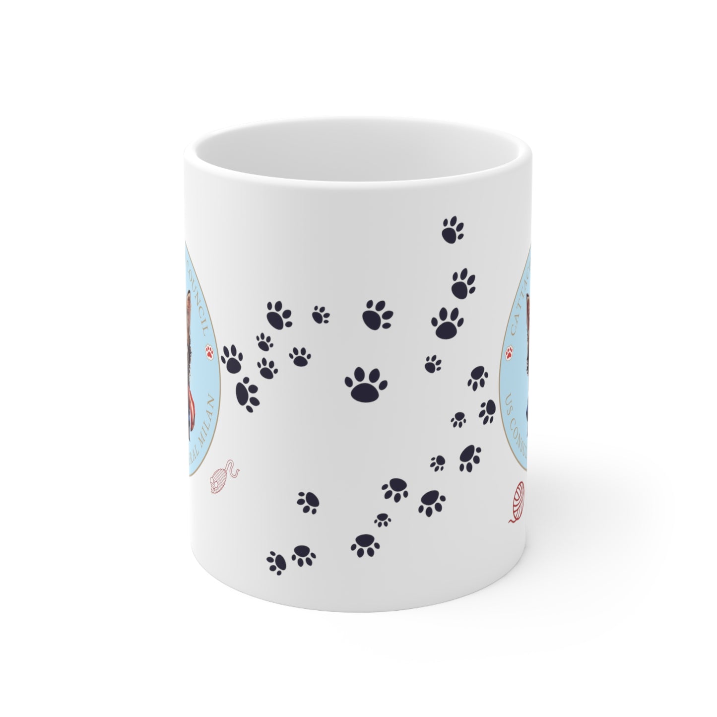 Cattache Mug, Tabby: Milan