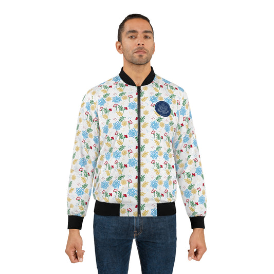 Flowered Up Bomber Jacket: Nogales