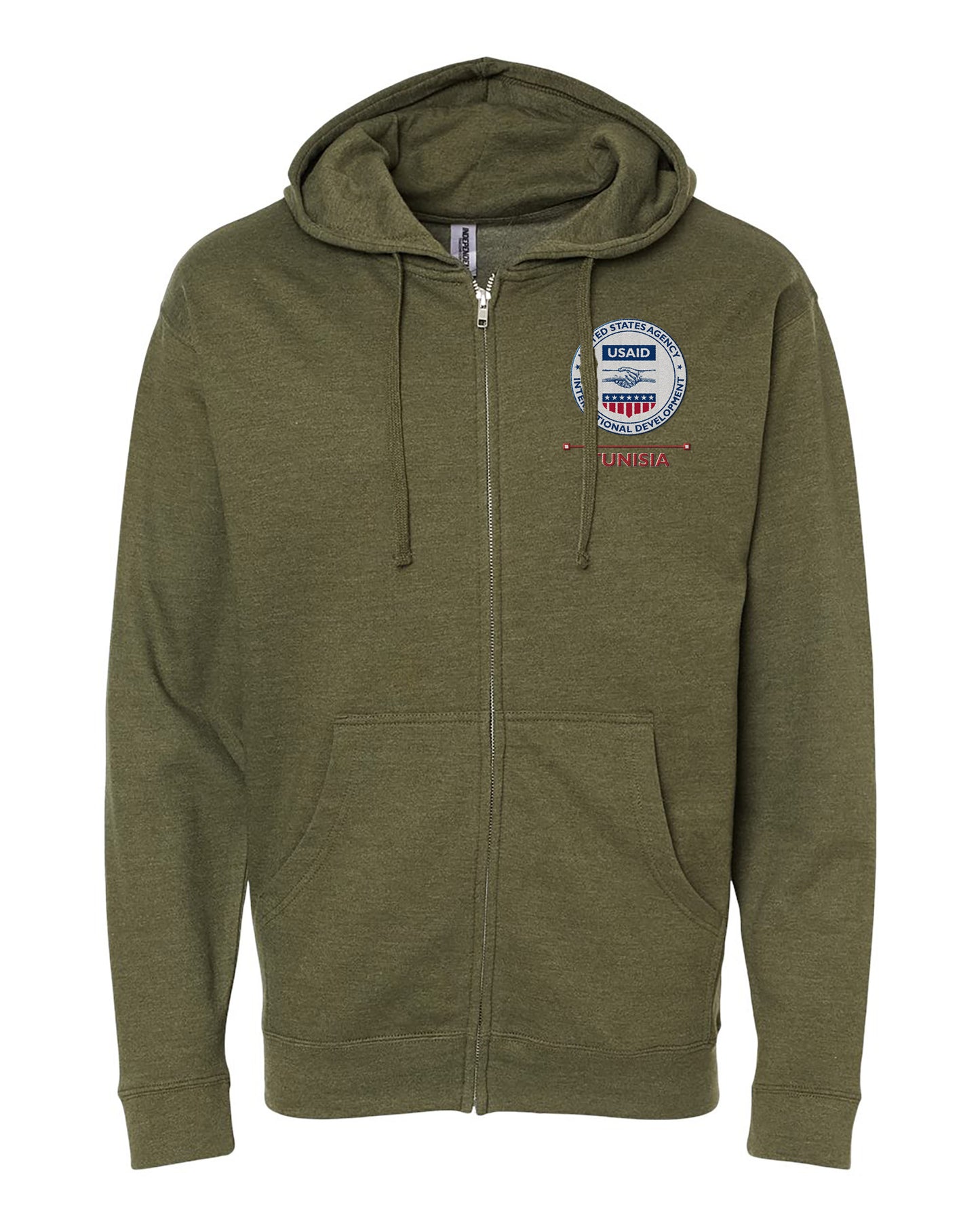 USAID Embroidered Hoodie: Tunisia