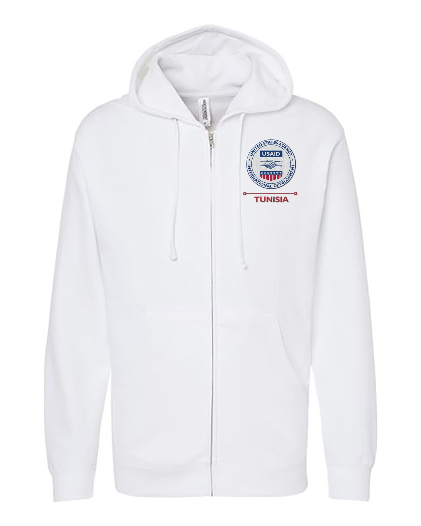 USAID Embroidered Hoodie: Tunisia