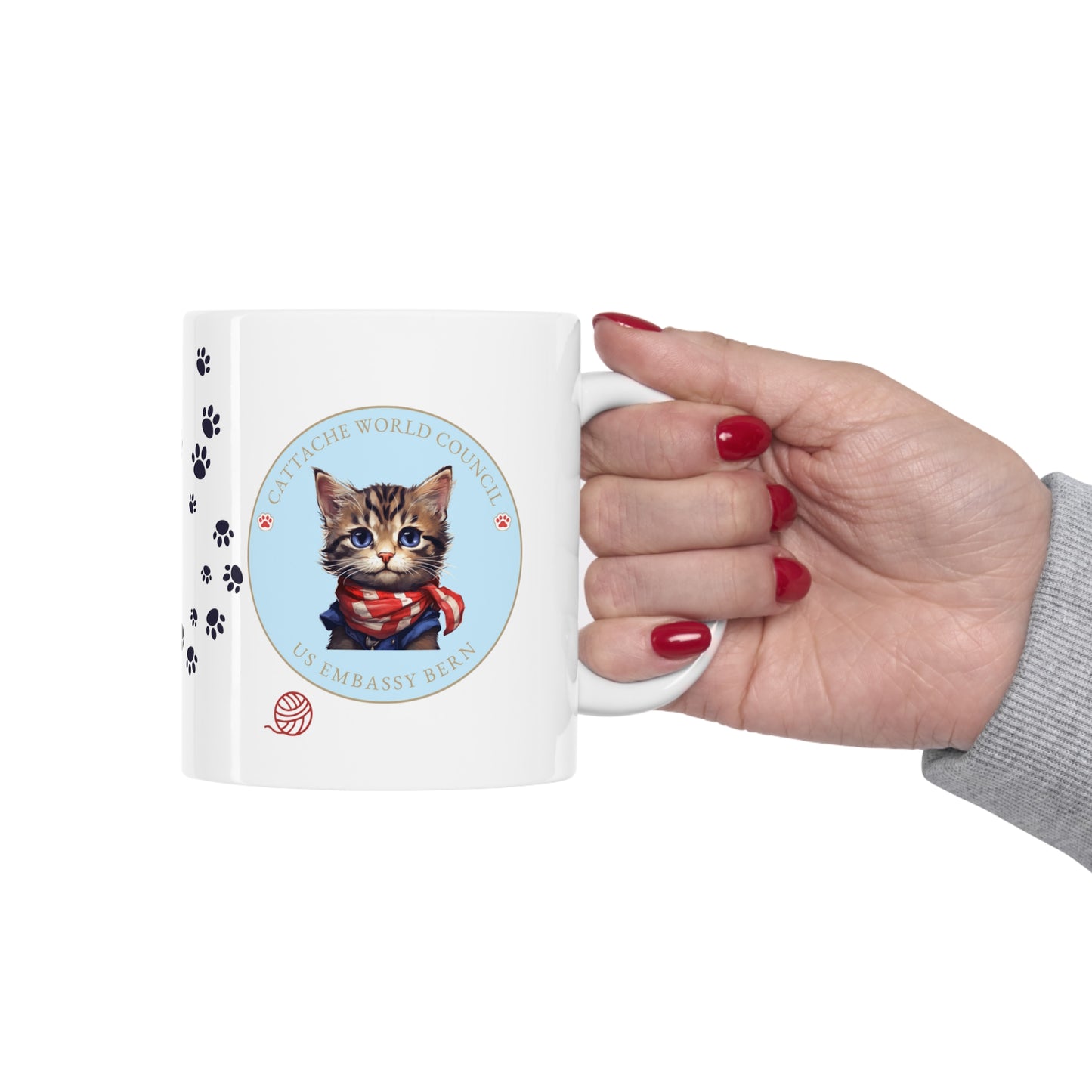 Cattache Mug, Tabby: Bern