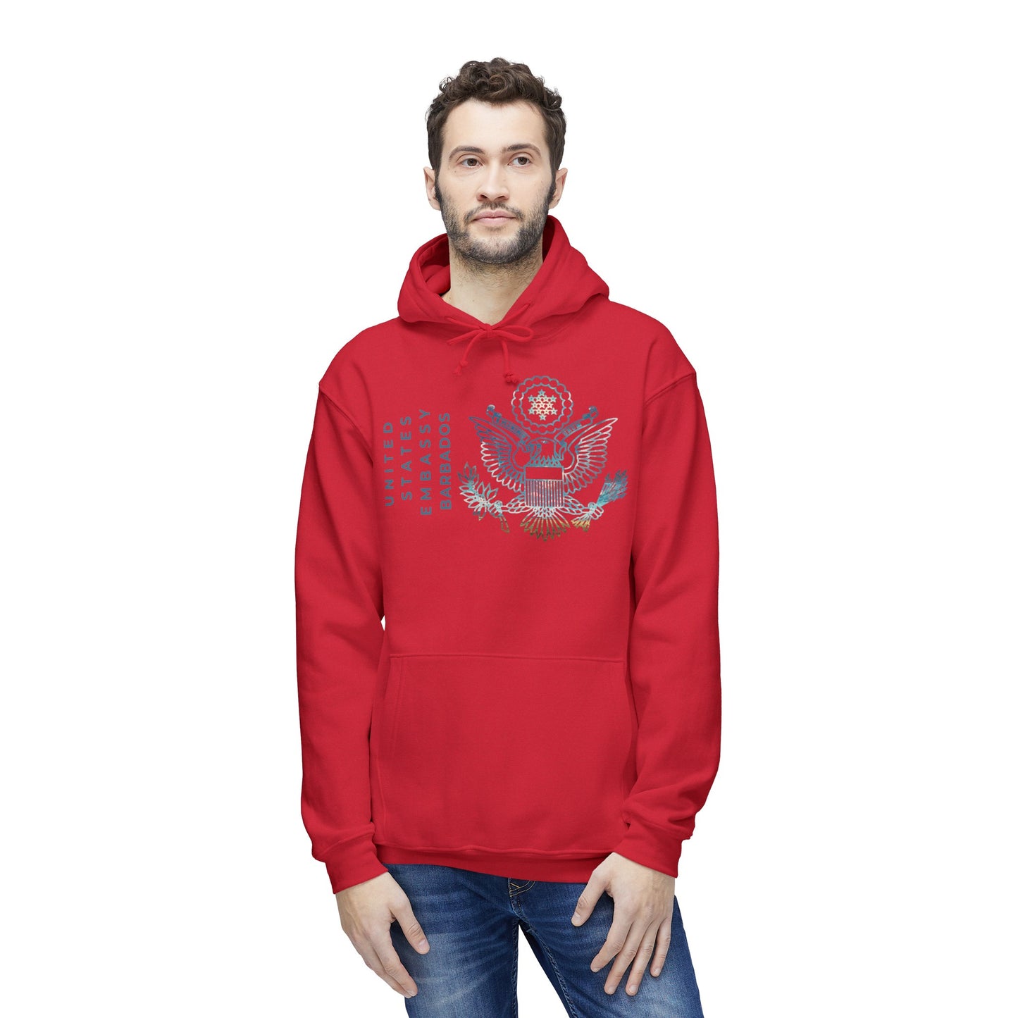 Modern, Made in the USA Hoodie: Barbados