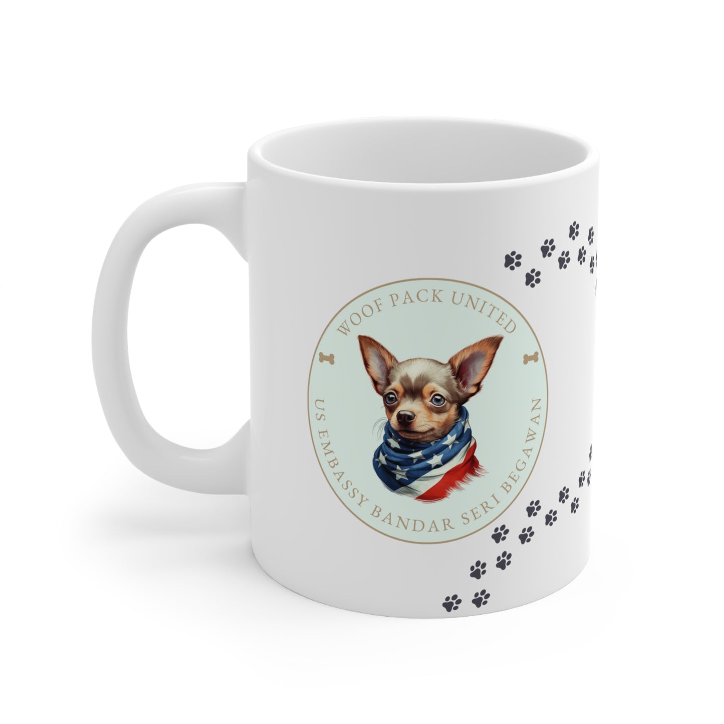 Woof Pack, Chihuahua Mug: Bandar Seri Begawan