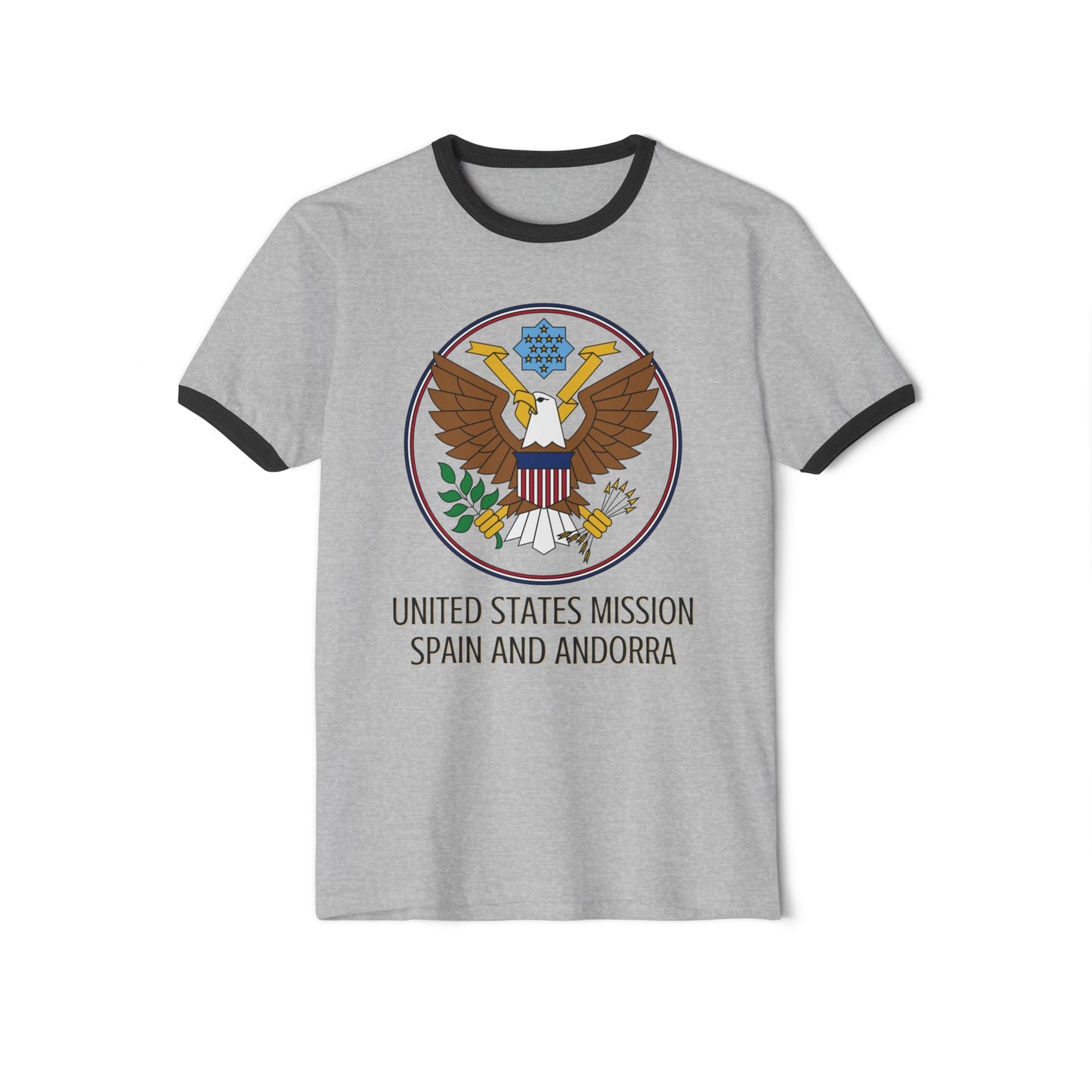 Art Deco Ringer T-Shirt: Spain and Andorra