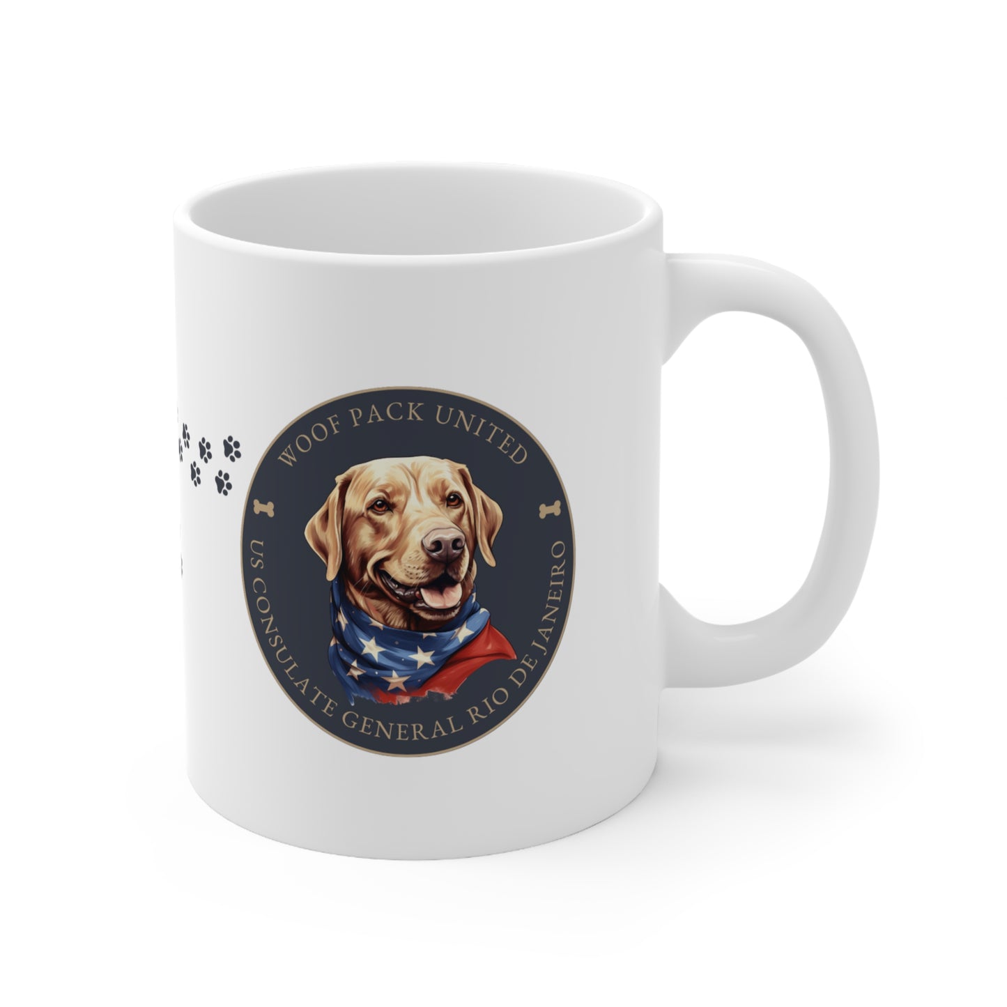 Woof Pack, Retriever Mug: Rio De Janeiro