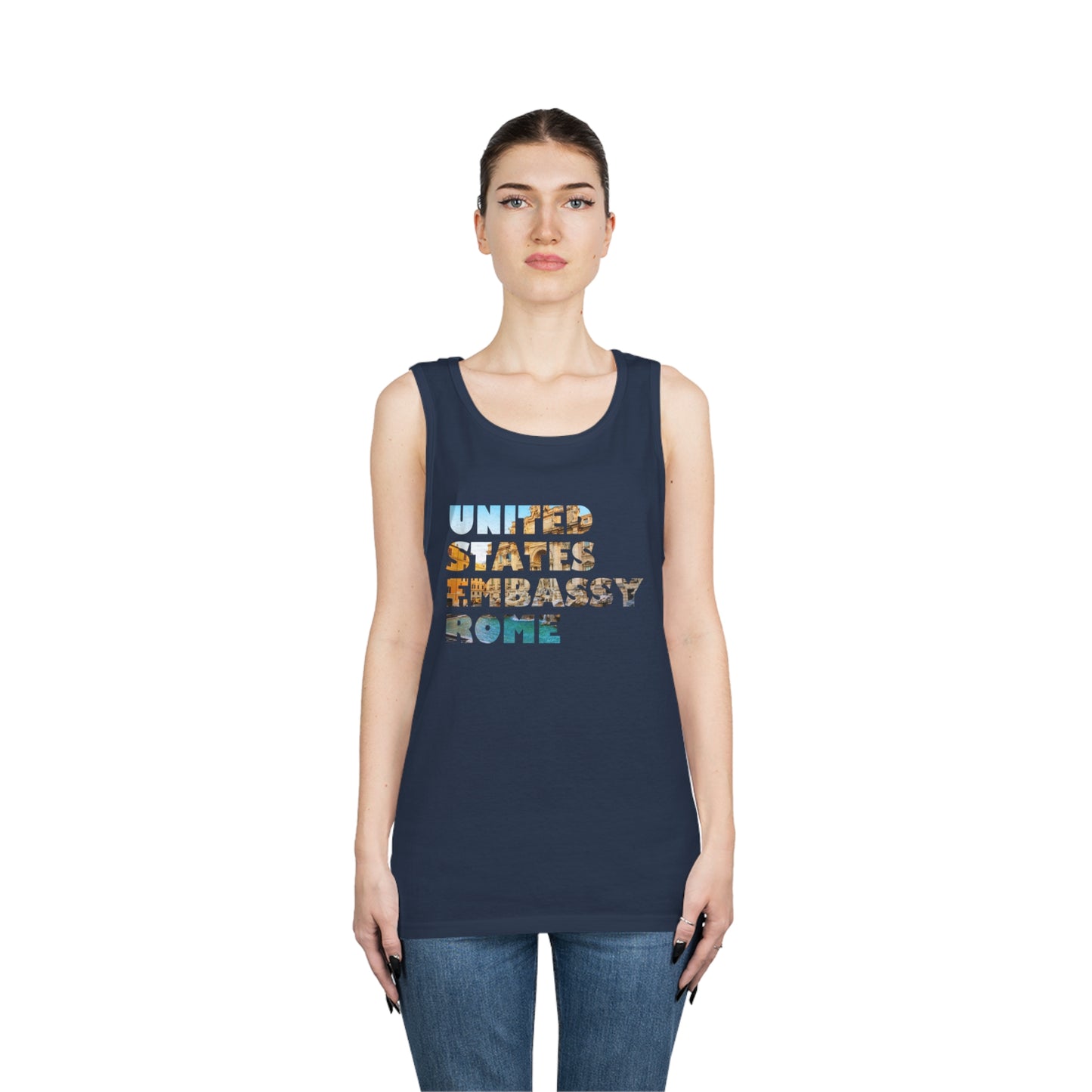 Read the Lines Tank Top: Rome