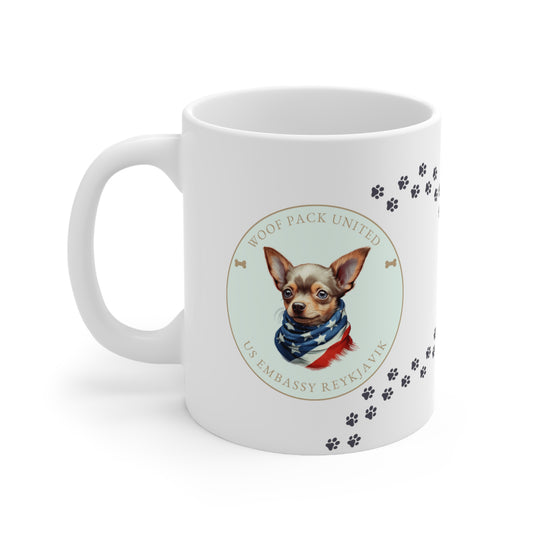 Woof Pack, Chihuahua Mug: Reykjavik