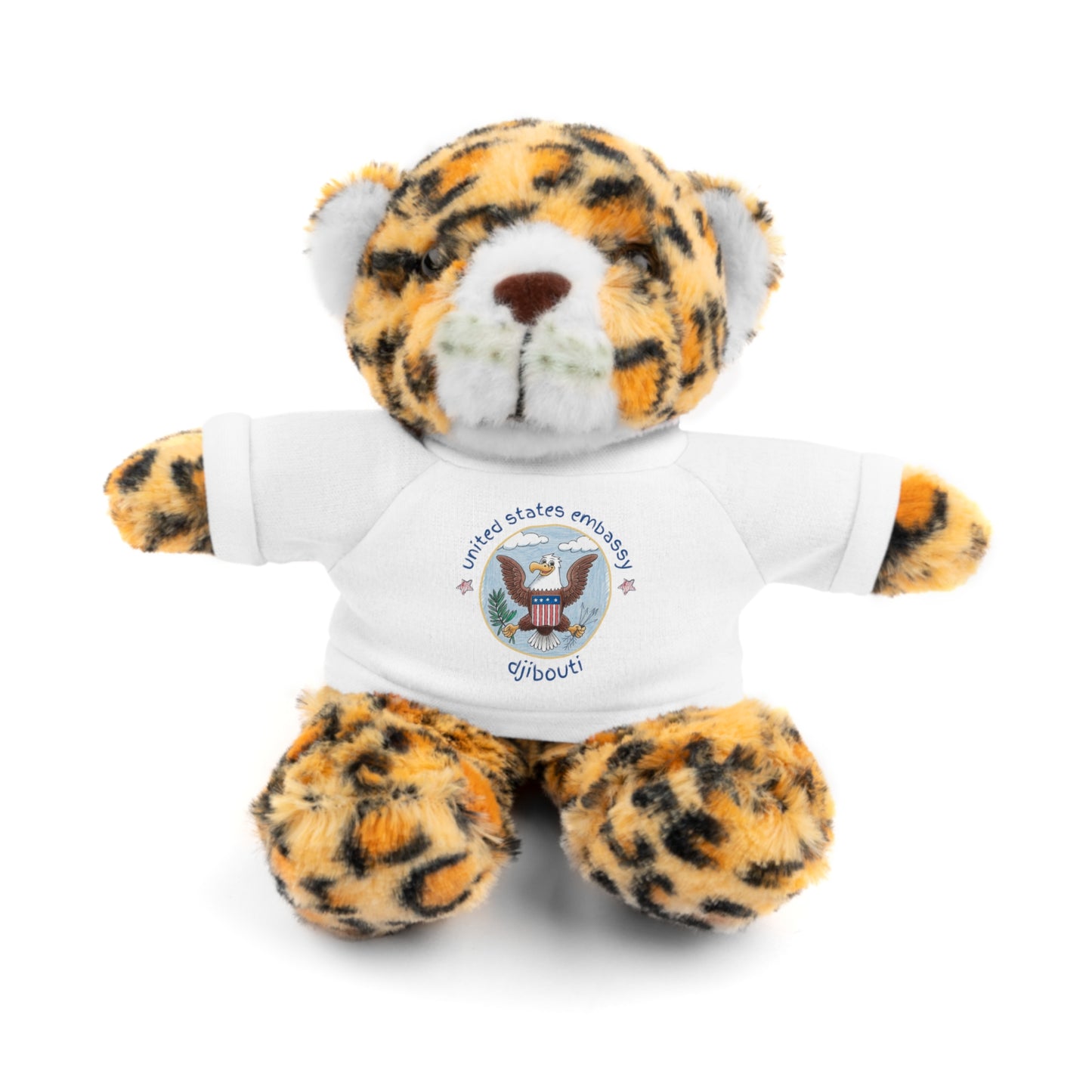 Cutest Ever Stuffed Animal With Post Tee: Djibouti