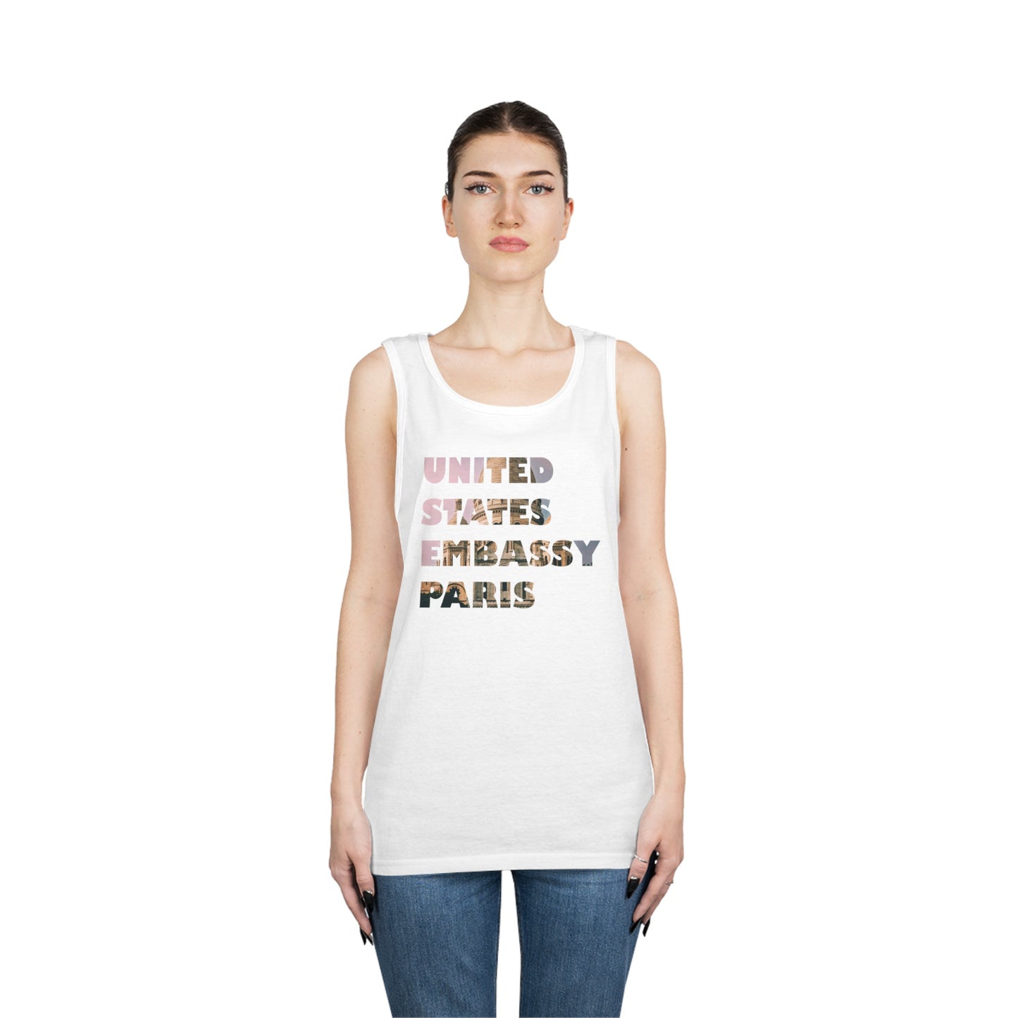 Read the Lines Tank Top: Paris