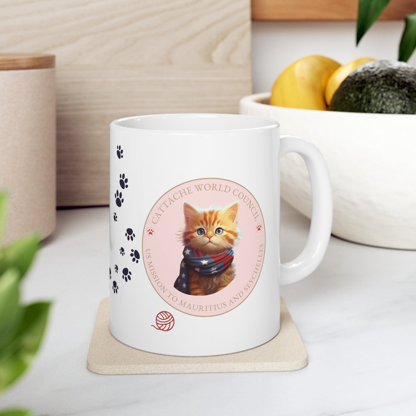 Cattache Mug, Street Cat: Mauritius and Seychelles