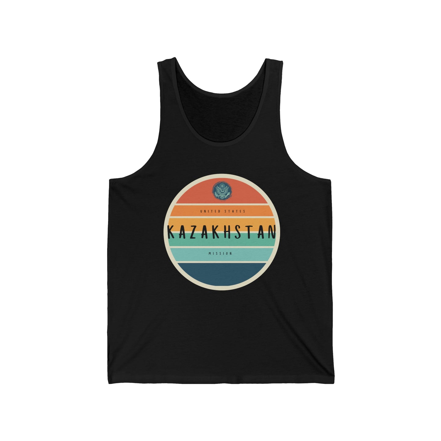 Setting Sun Tank Top: Kazakhstan