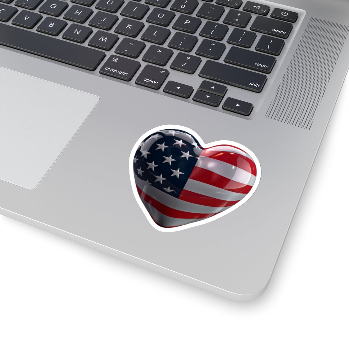 Kiss-Cut, Patriotic Heart Sticker: Global