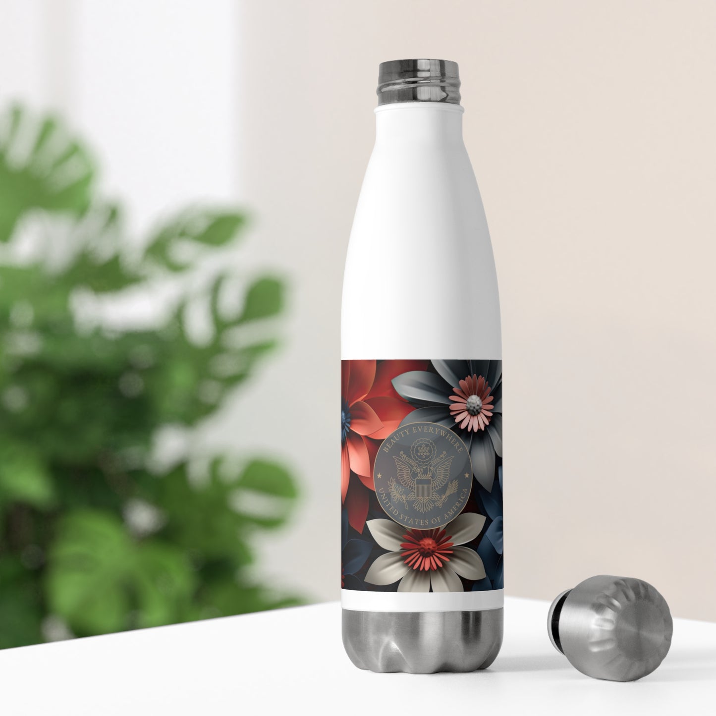 3D Beauty Blooming Stainless Steel Bottle: Global