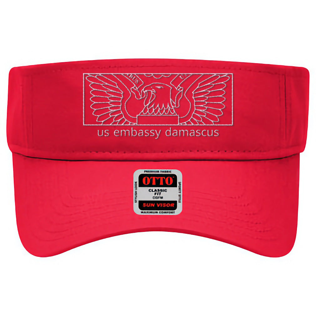 Modern Embroidered Visor: Damascus