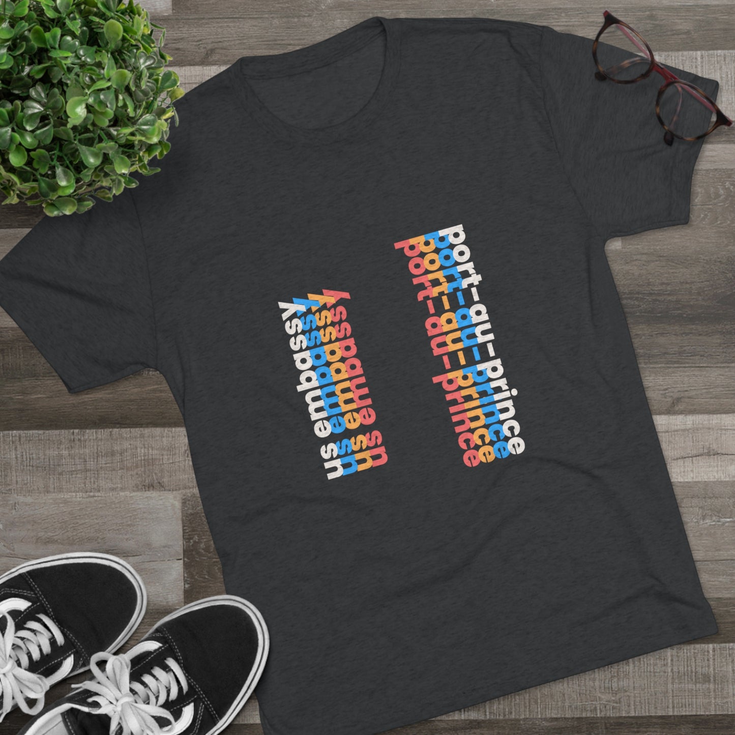 Retro Verso T-Shirt: Port-Au-Prince