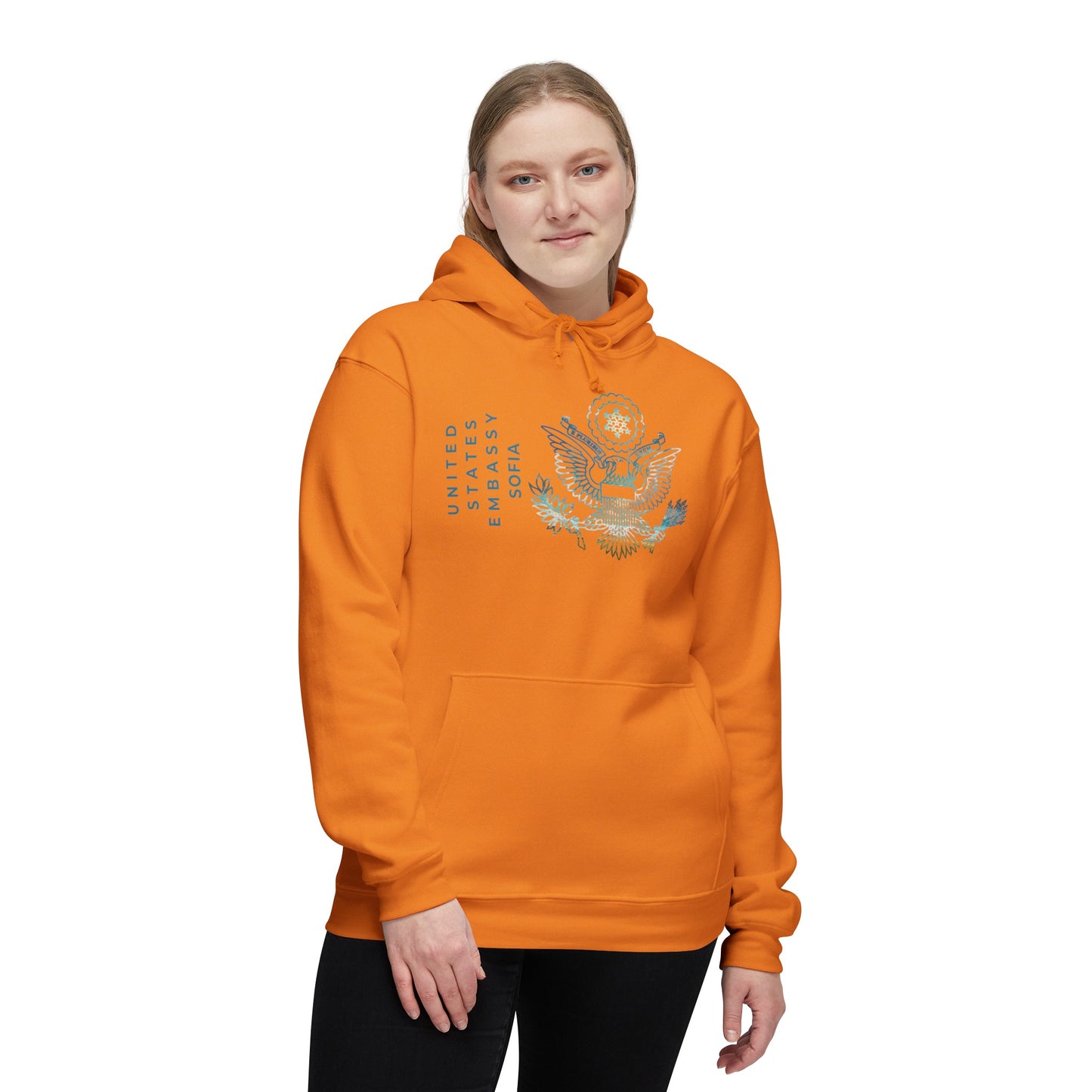 Modern, Made in the USA Hoodie: Sofia