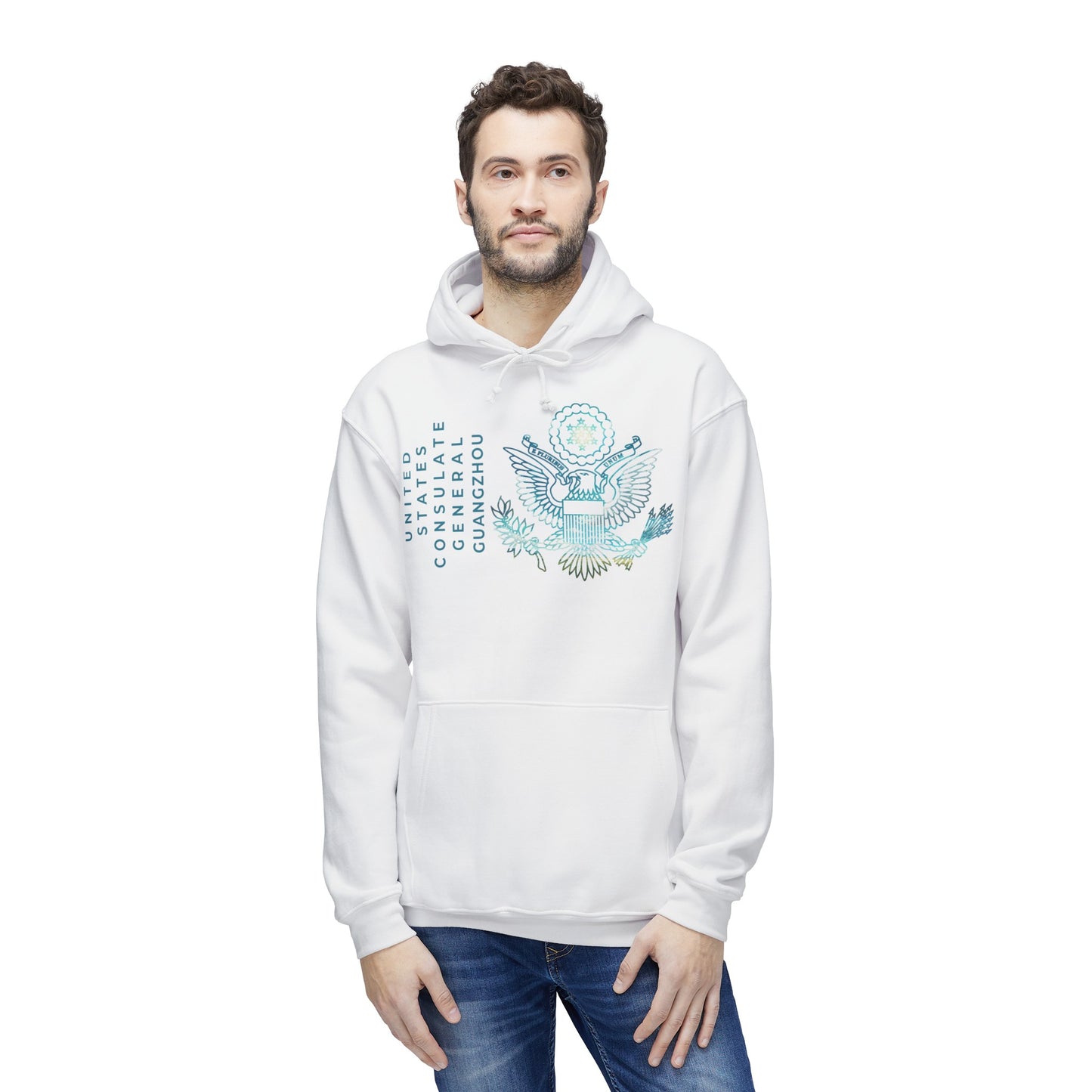 Modern, Made in the USA Hoodie: Guangzhou