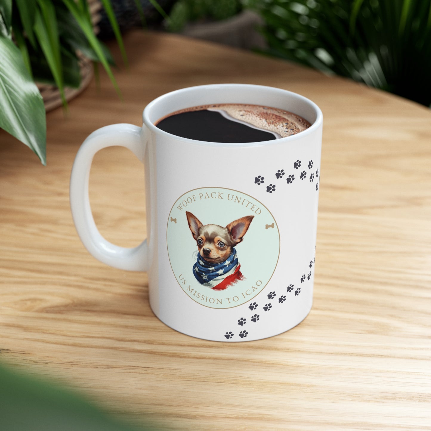 Woof Pack, Chihuahua Mug: ICAO