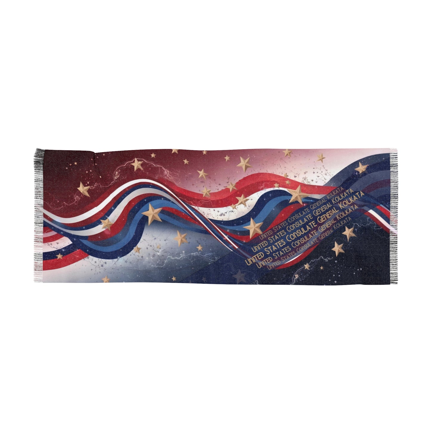 Wonderfully Red, White and Blue, Light Scarf: Kolkata