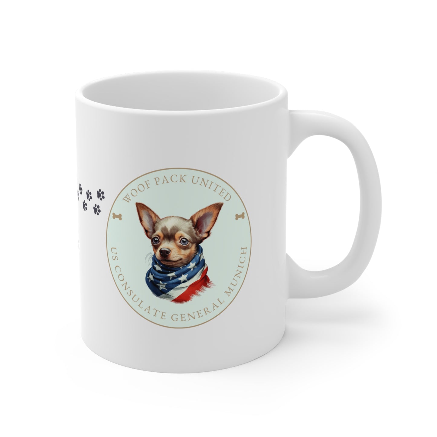 Woof Pack, Chihuahua Mug: Munich