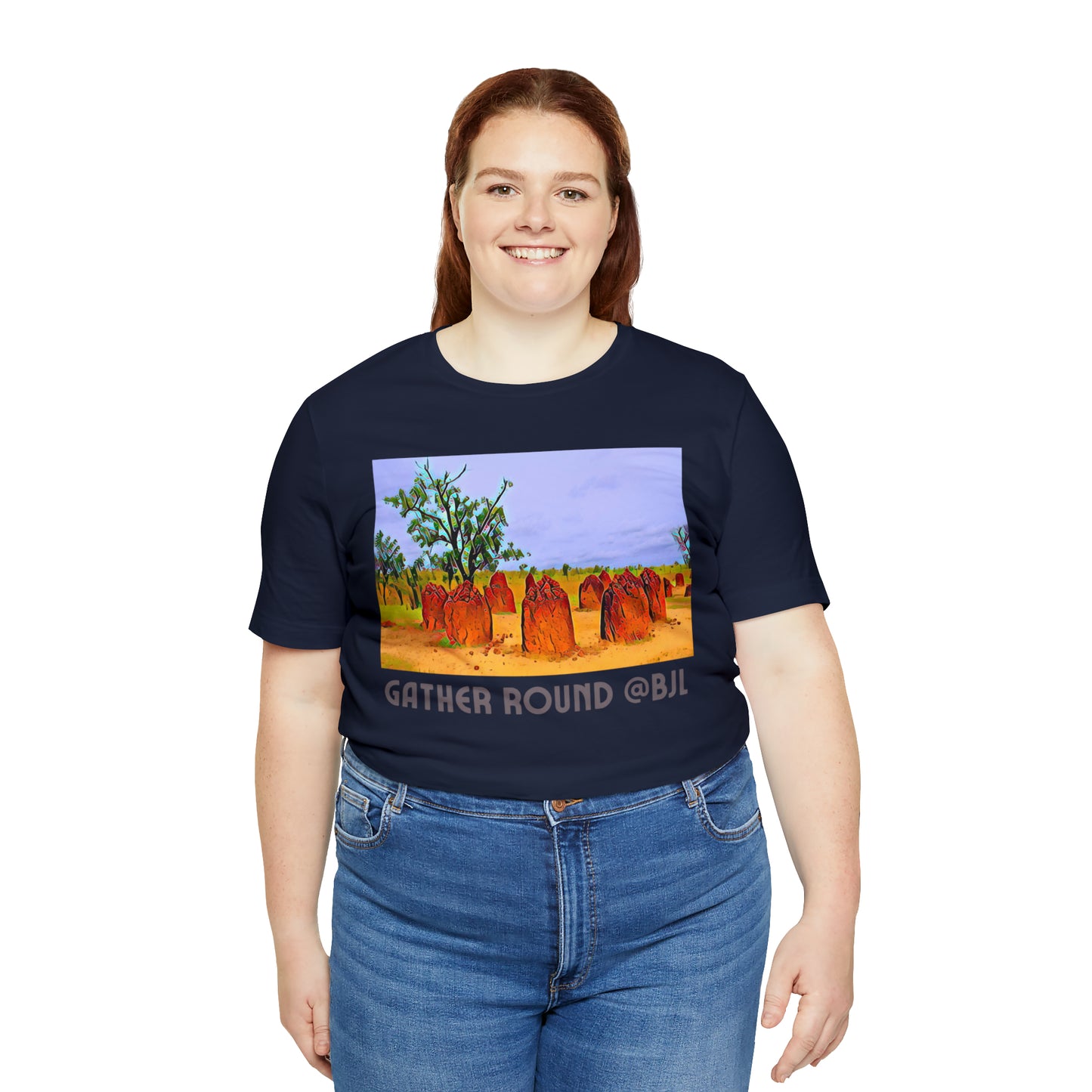 Comfy Short Sleeve Fun T-Shirt: Banjul