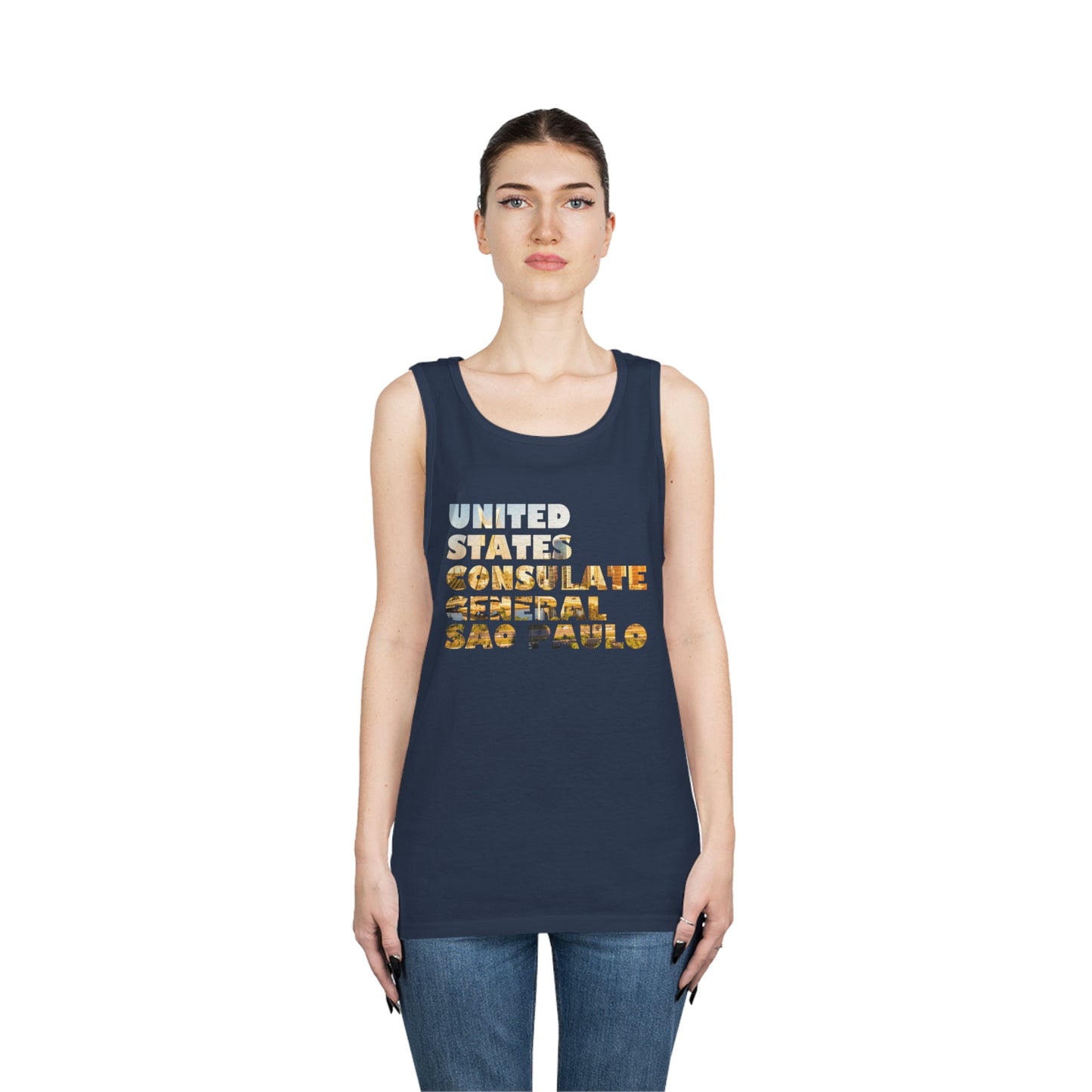 Read the Lines Tank Top: Sao Paulo