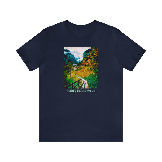 Comfy Short Sleeve Shirts-Shirt: Switzerland Paths