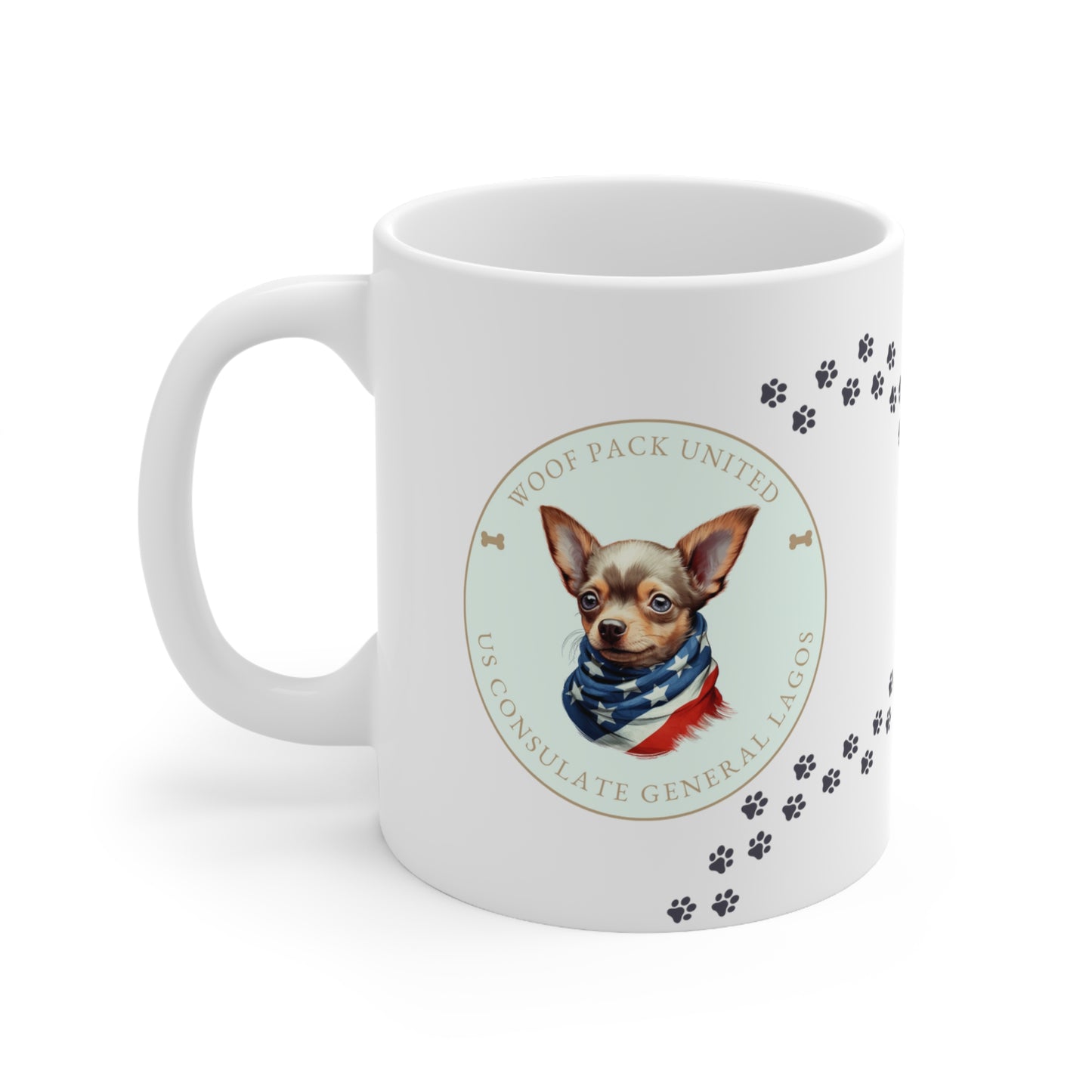 Woof Pack, Chihuahua Mug: Lagos