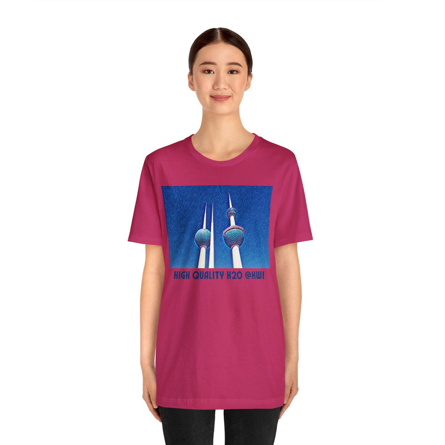 Comfy Short Sleeve Fun T-Shirt: Kuwait City