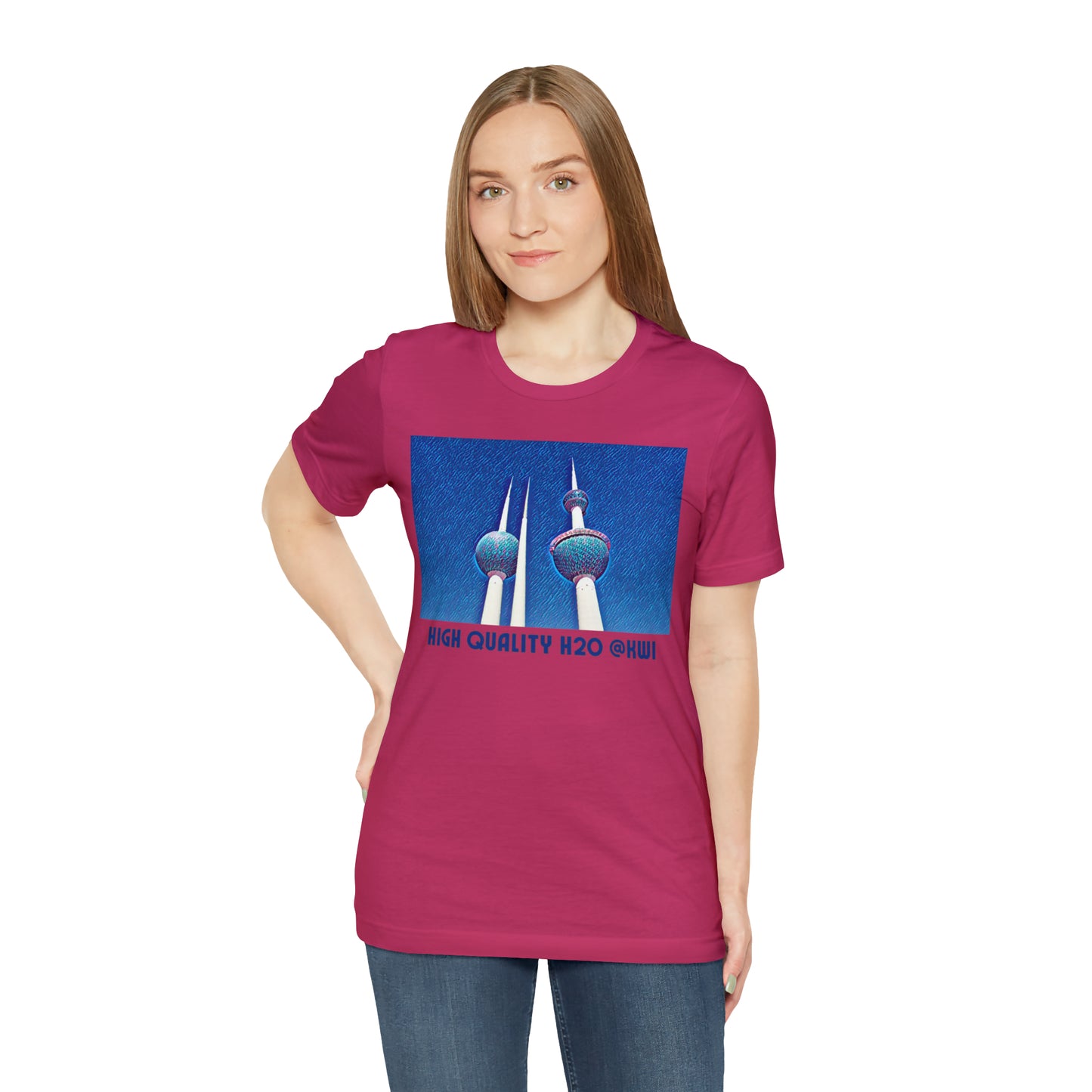 Comfy Short Sleeve Fun T-Shirt: Kuwait City