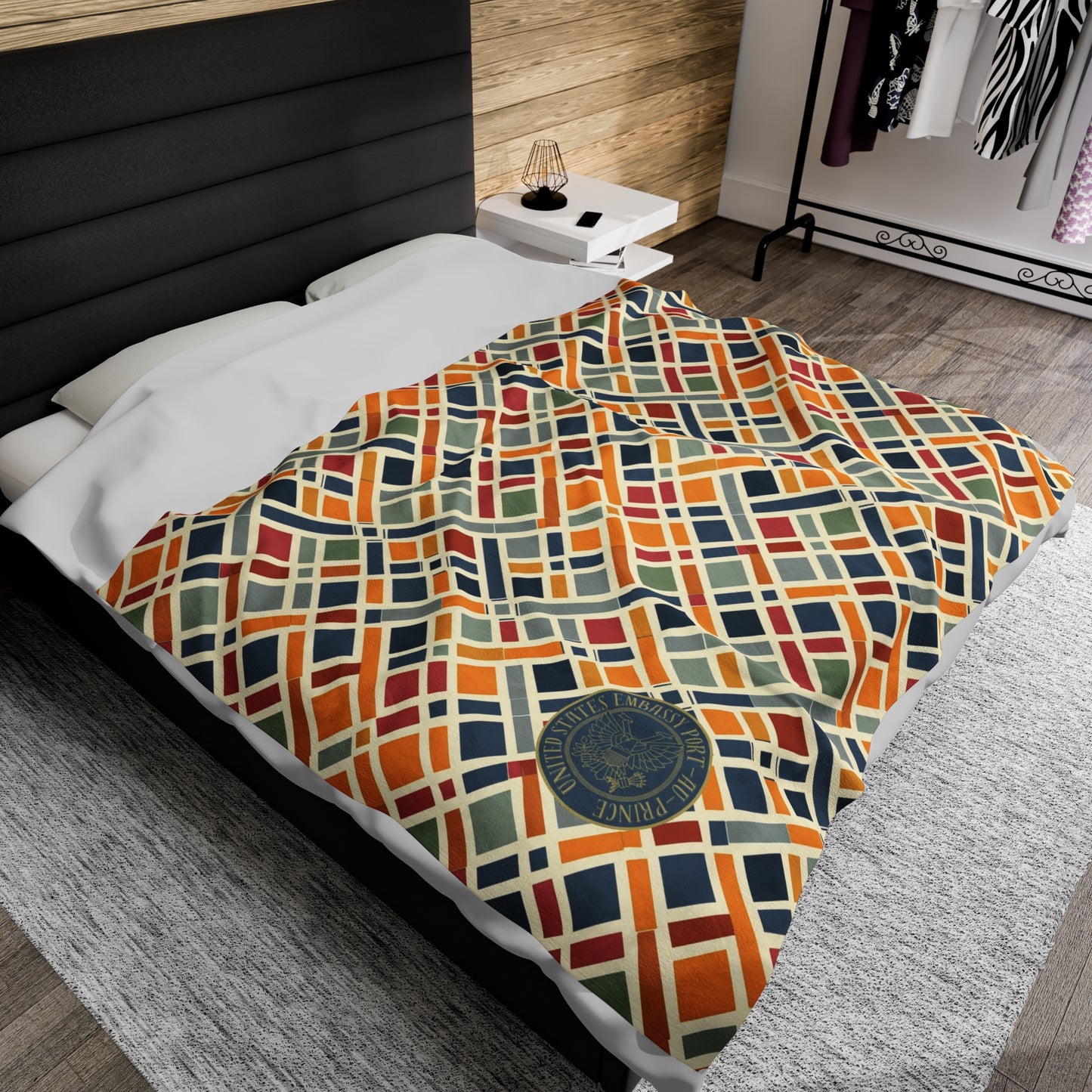 Soft and Plush Velveteen Blanket: Port au Prince