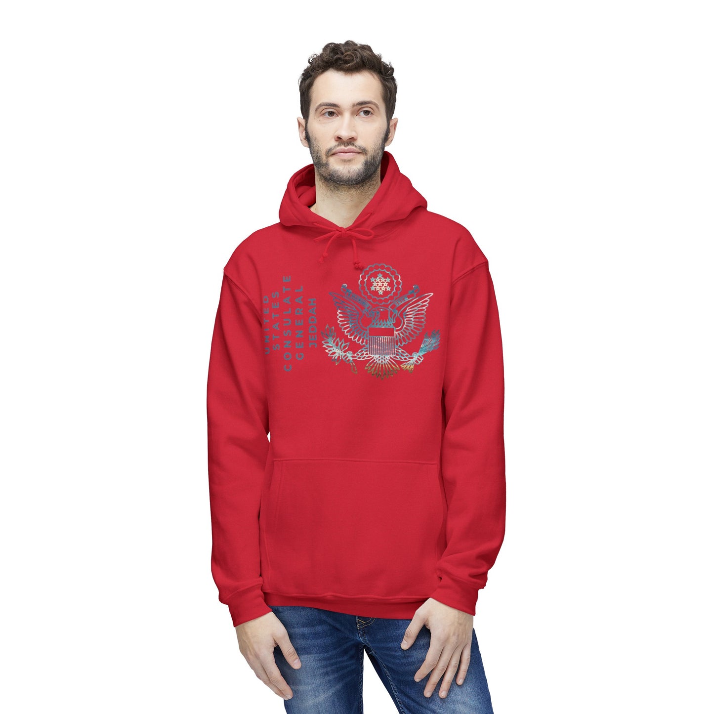 Modern, Made in the USA Hoodie: Jeddah