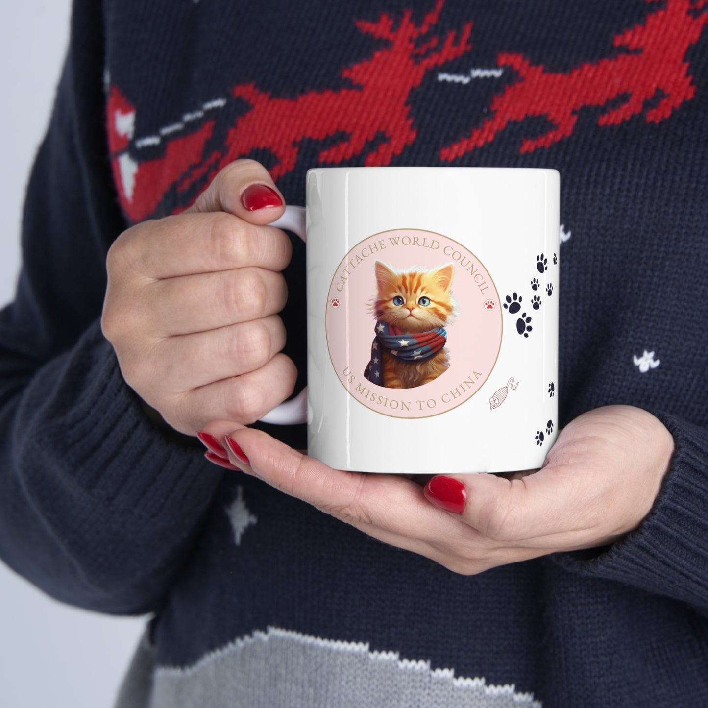 Cattache Mug, Street Cat: China