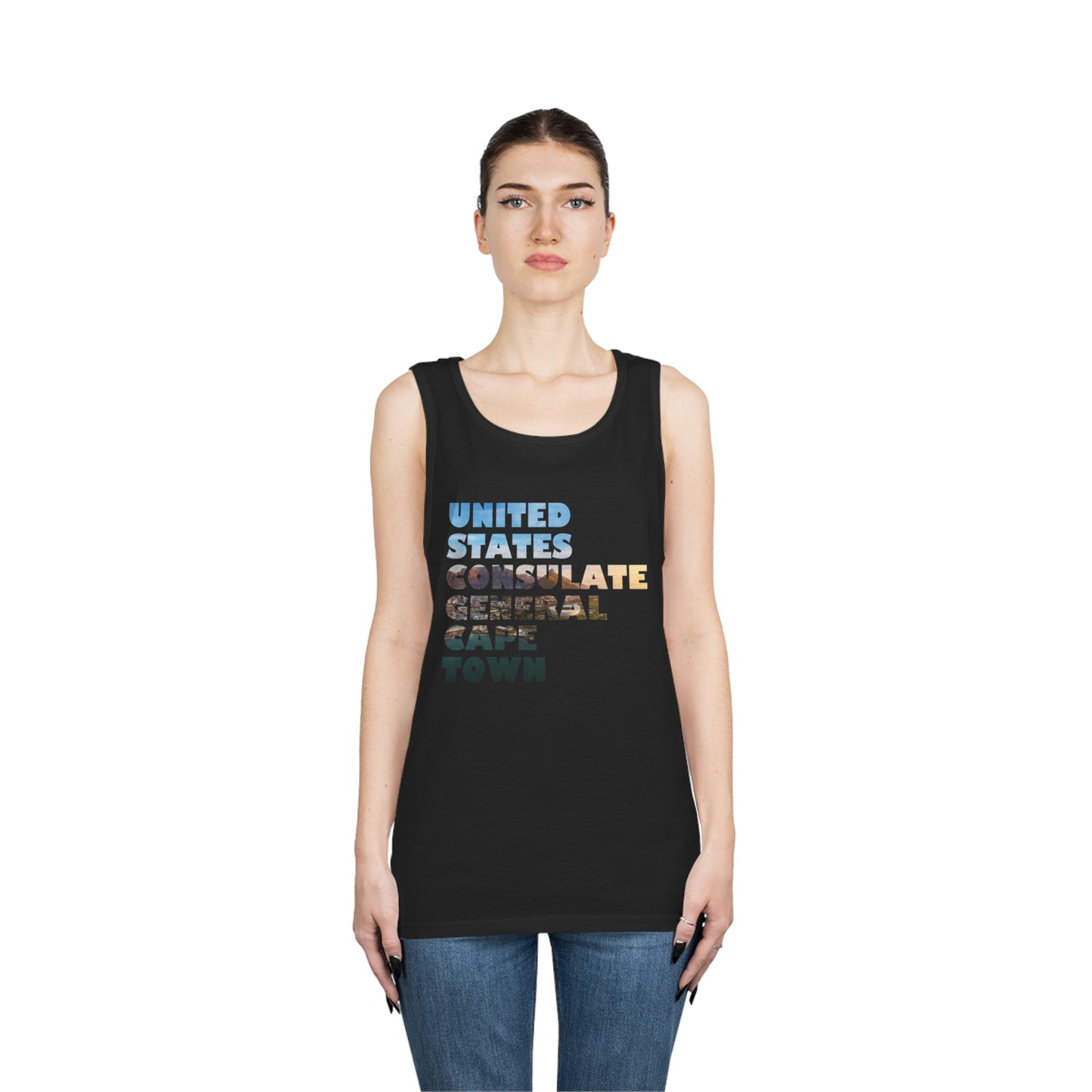 Read the Lines Tank Top: Cape Town