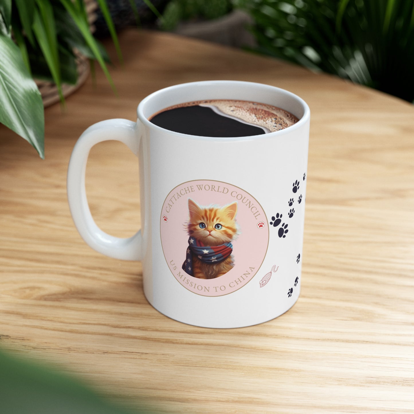 Cattache Mug, Street Cat: China