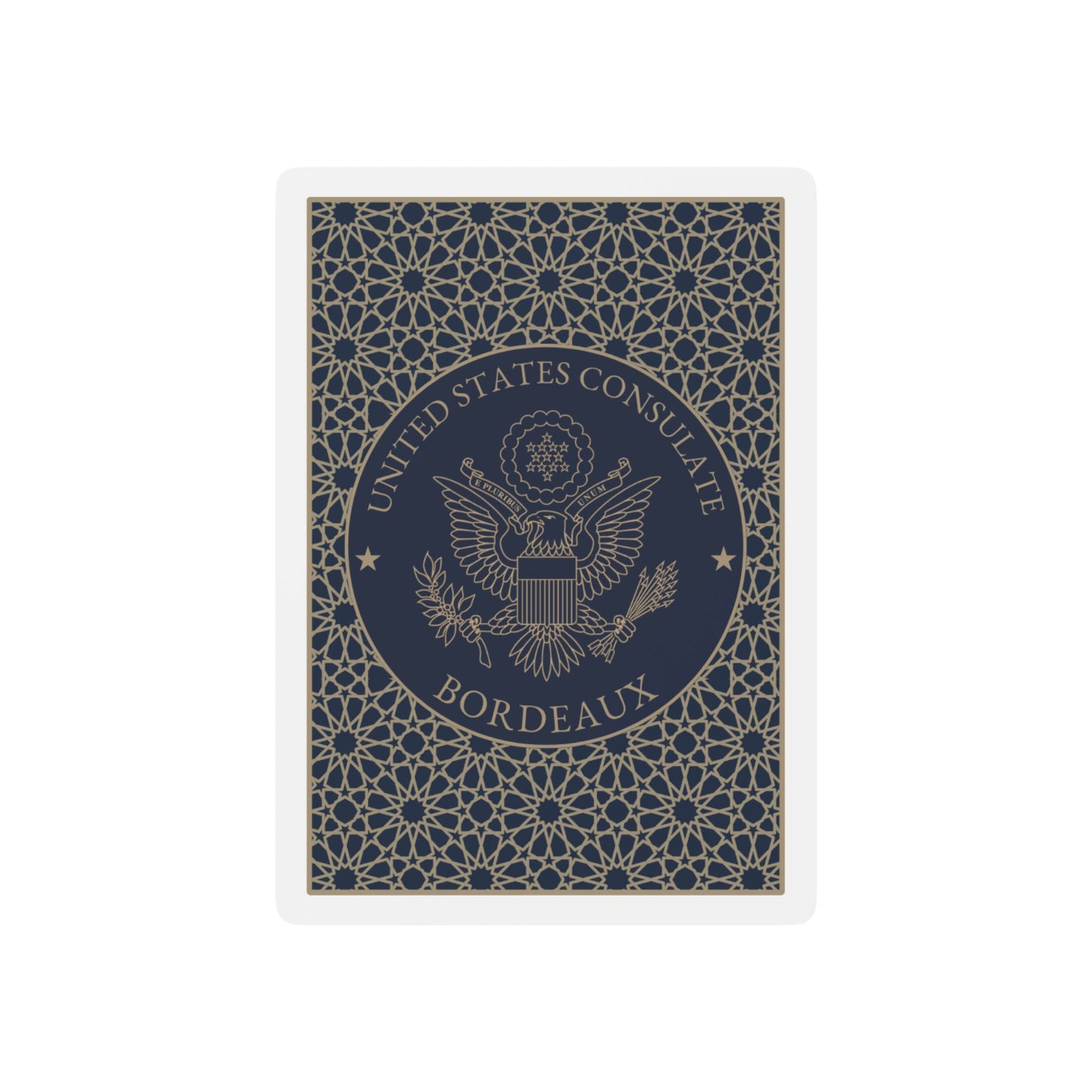Elegant Playing Cards: Bordeaux