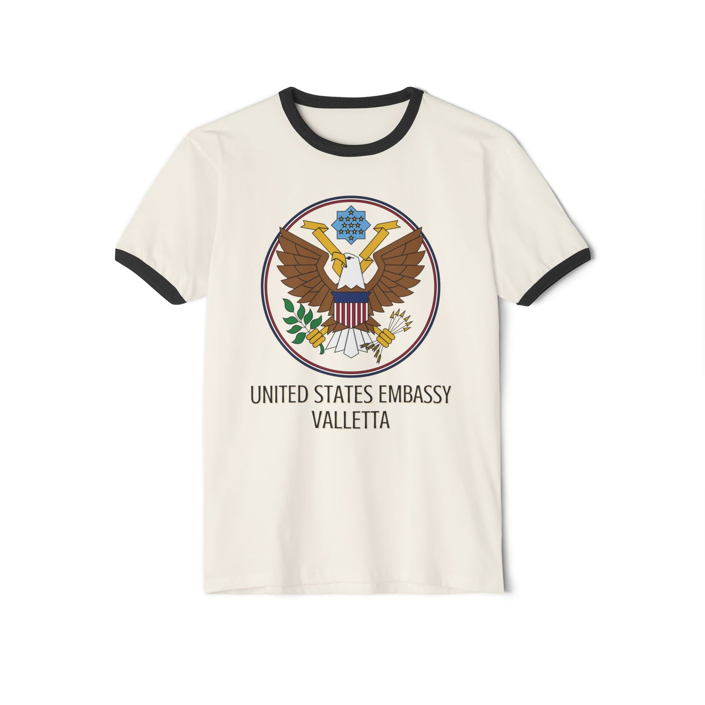 Art Deco Ringer T-Shirt: Valletta