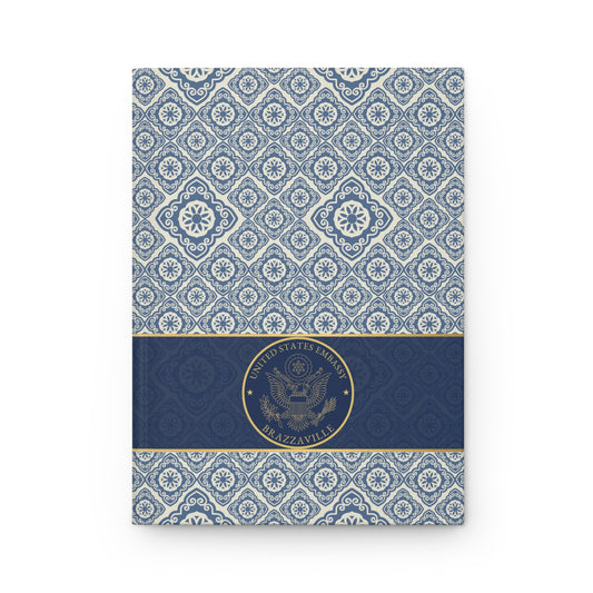 Elegant Patterned Hardcover Journal: Brazzzaville