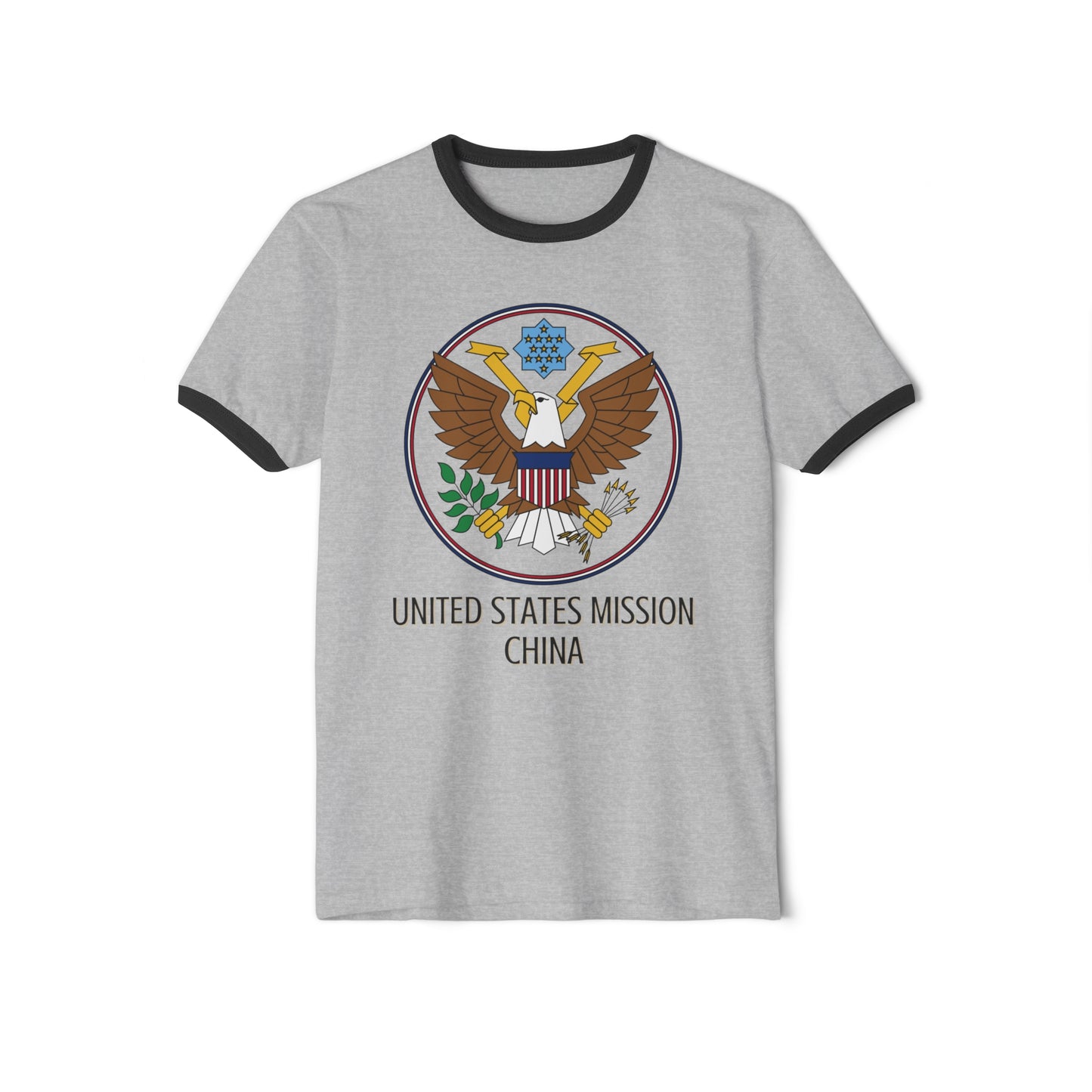 Art Deco Ringer T-Shirt: China