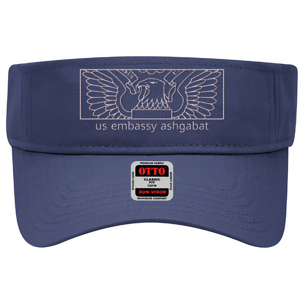 Modern Embroidered Visor: Ashgabat
